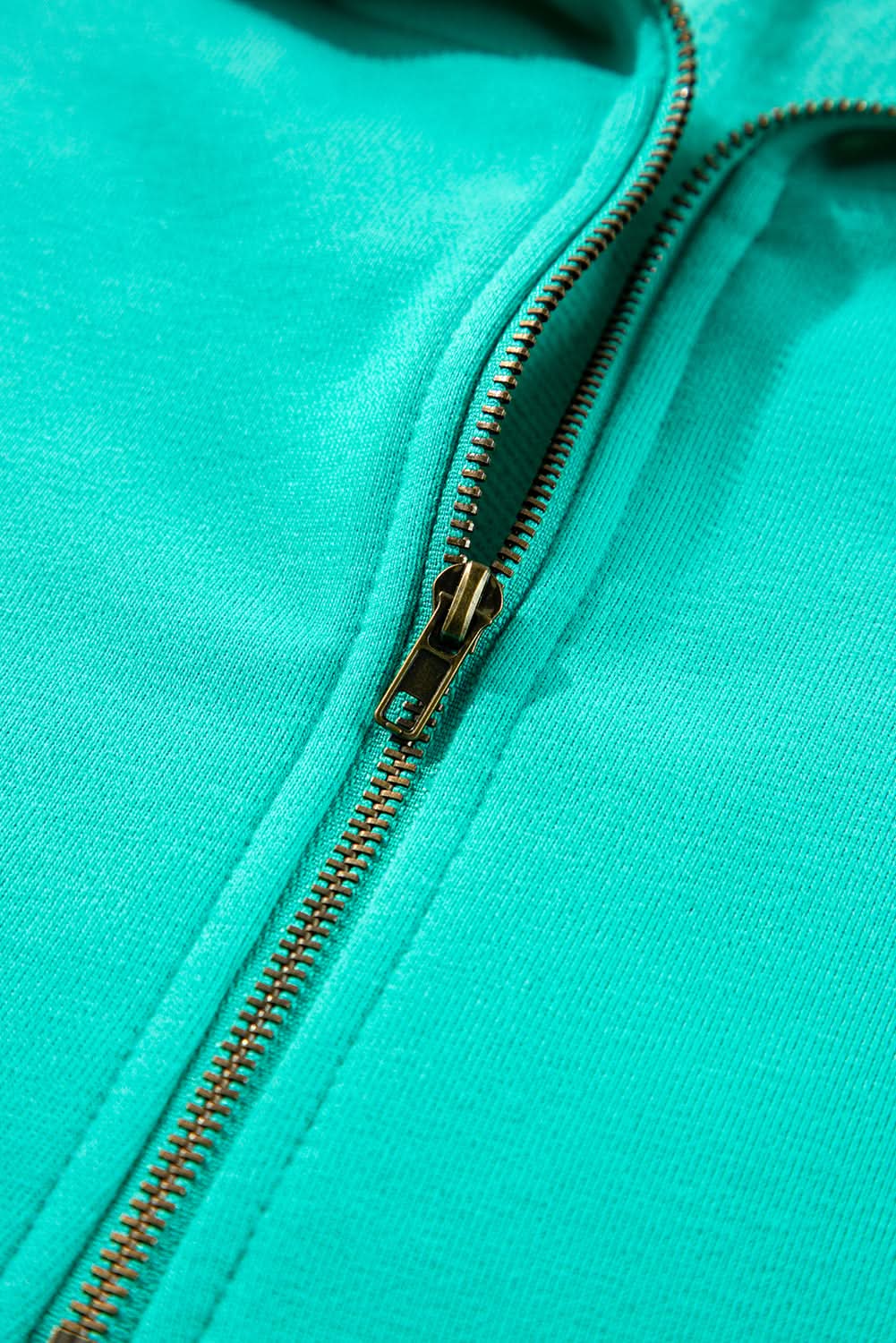 Aruba Blue Fleece Hoodie for Men & Women - Soft & Warm Zip Up Sweatshirt with Pockets - Perfect for Outdoor Activities, Casual Wear & Travel