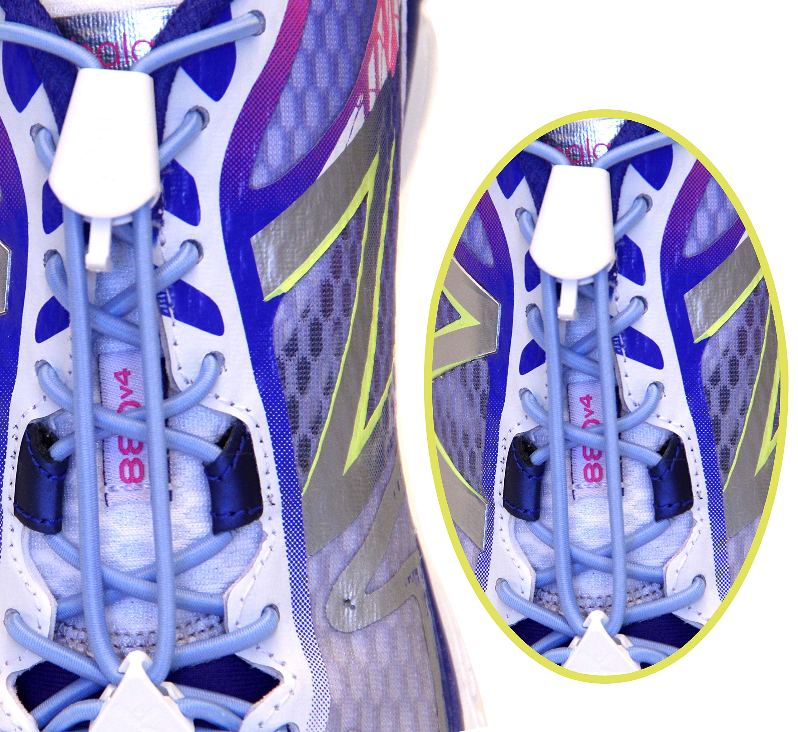 Yankz! Elastic No Tie Shoelaces - One Size Fits All, Comfortable & Adjustable Shoelaces for Running, Walking, and Everyday Wear - Perfect for Kids, Adults, and Seniors