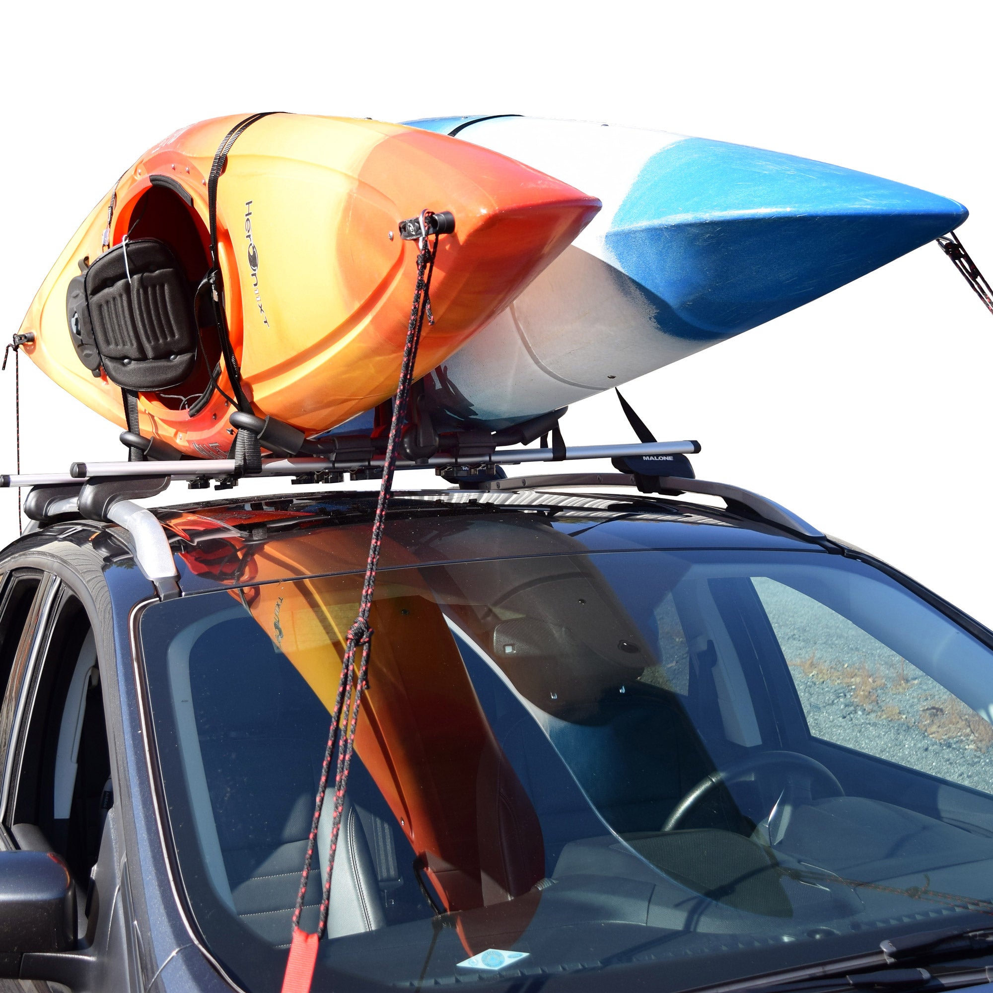 Malone FoldAway 5 MultiRack Watersports Carrier - Heavy Duty Kayak, Canoe & SUP Roof Rack for Cars, Trucks & SUVs - Perfect for Camping, Beach Trips & Outdoor Adventures