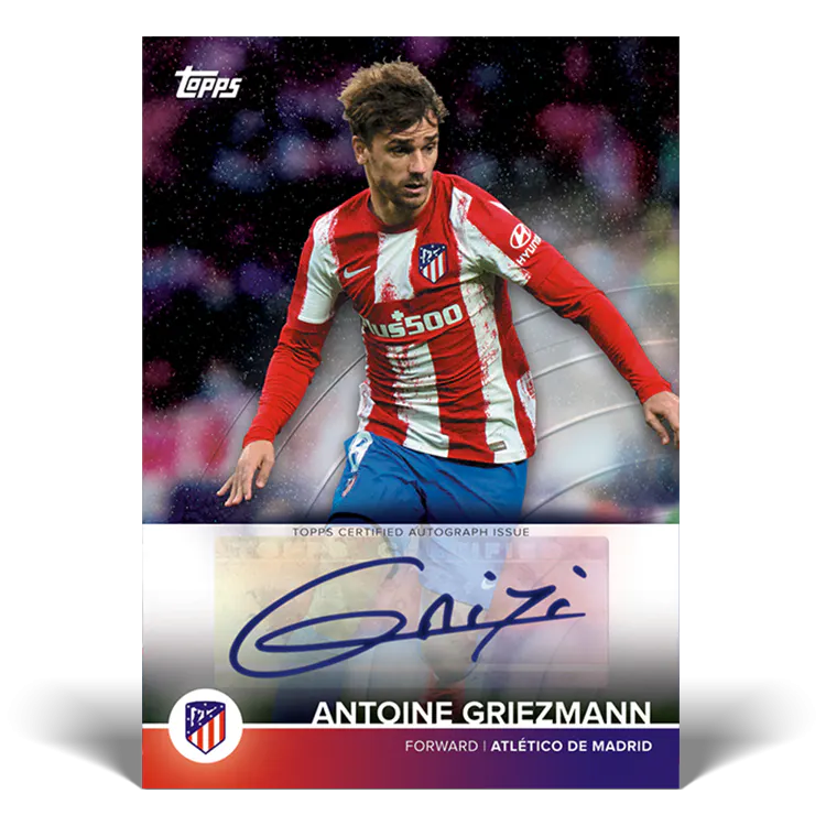 Official Topps Atlético de Madrid 2021-22 Team Set Soccer Trading Cards - Perfect for Collectors, Fans & Fantasy Sports Enthusiasts