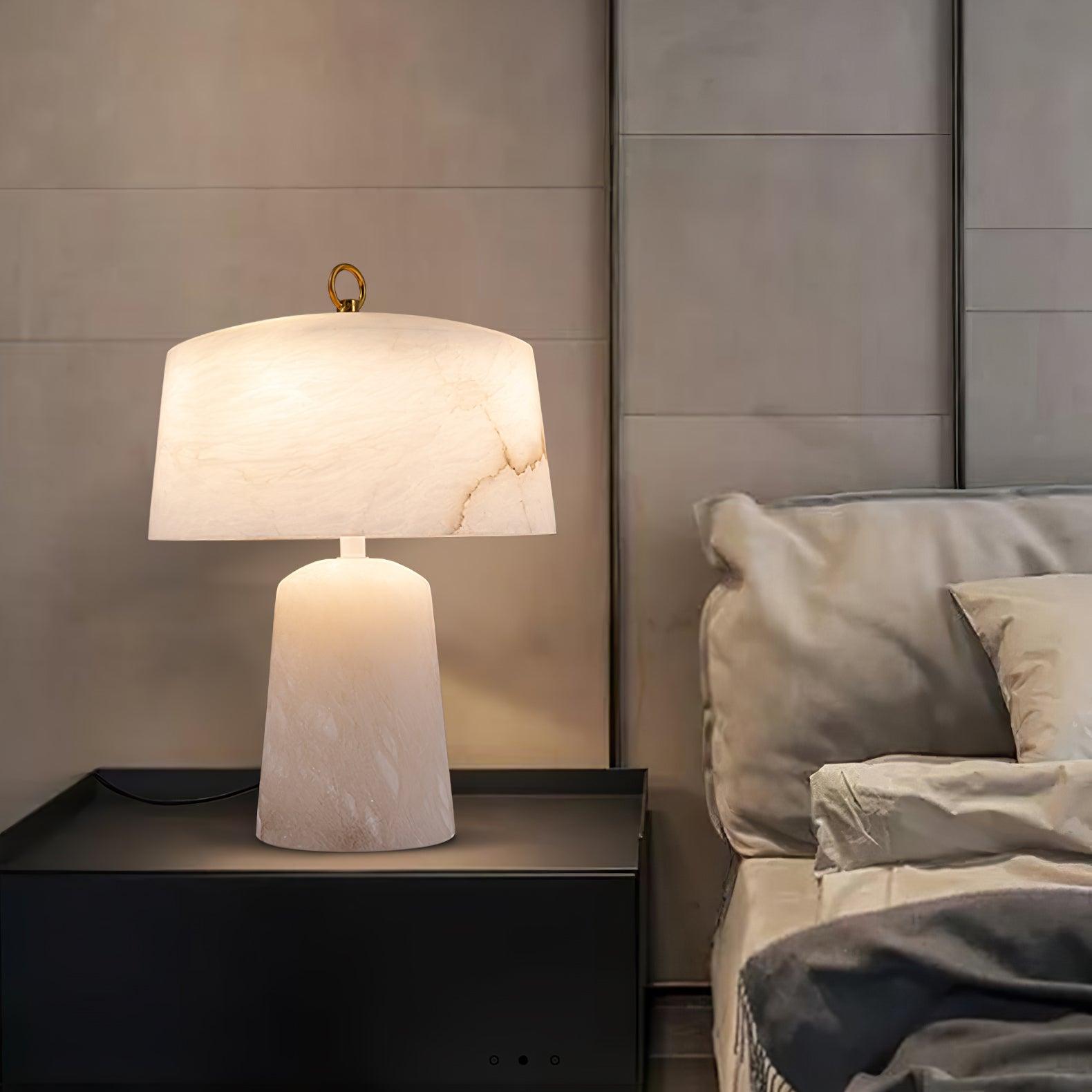 Aogashima Modern LED Table Lamp - Adjustable Brightness, USB Charging Port, Night Light for Bedroom, Living Room, Office - Perfect for Reading, Working & Relaxing