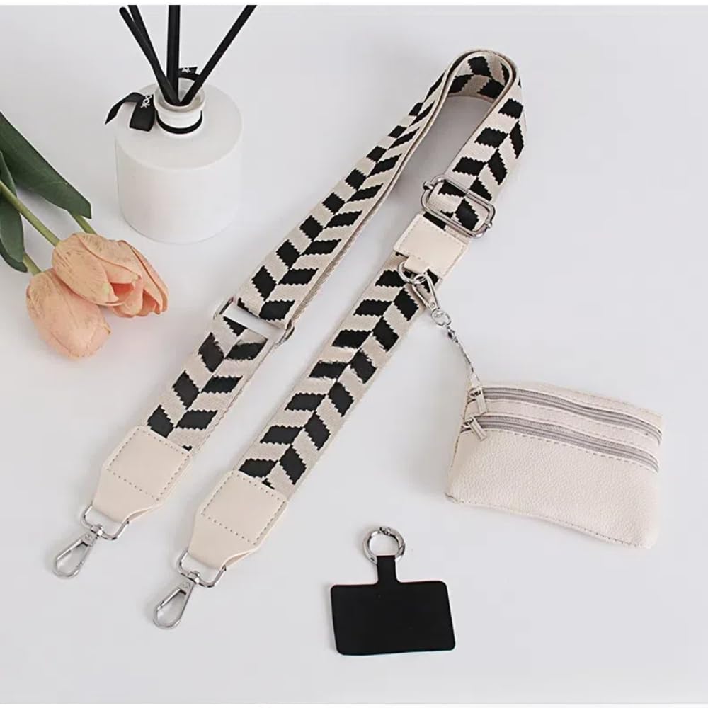 Waterproof Crossbody Phone Strap with Zipper Wallet Pouch - Adjustable Phone Lanyard for iPhone Samsung Smartphones | Perfect for Travel, Shopping & Outdoor Activities