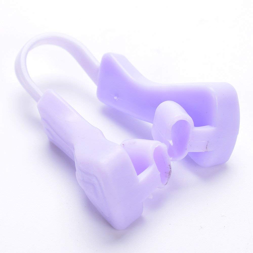 Frackson Nose Up Clip Set - Purple & Straight Nose Shaper for Bridge Lifting and Straightening | Nose Correction Beauty Tool for Perfect Shape | Ideal for Makeup, Cosplay, and Daily Beauty Routine