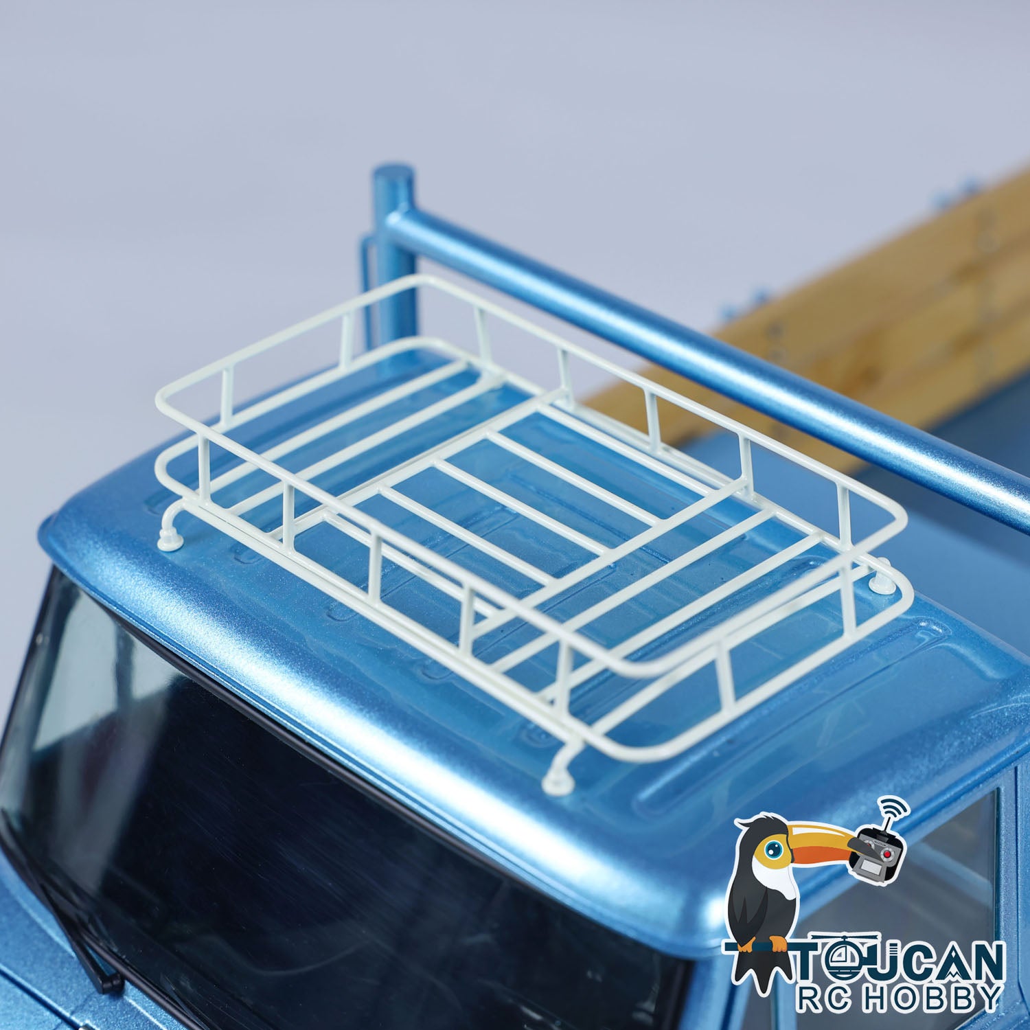 1/10 Scale 4X4 LESU Painted Assembled RC Off-Road Crawler Truck with Remote Control, Roof Rack & ESC Servo - Ideal for Rock Crawling, Trail Adventures and Off-Road Racing