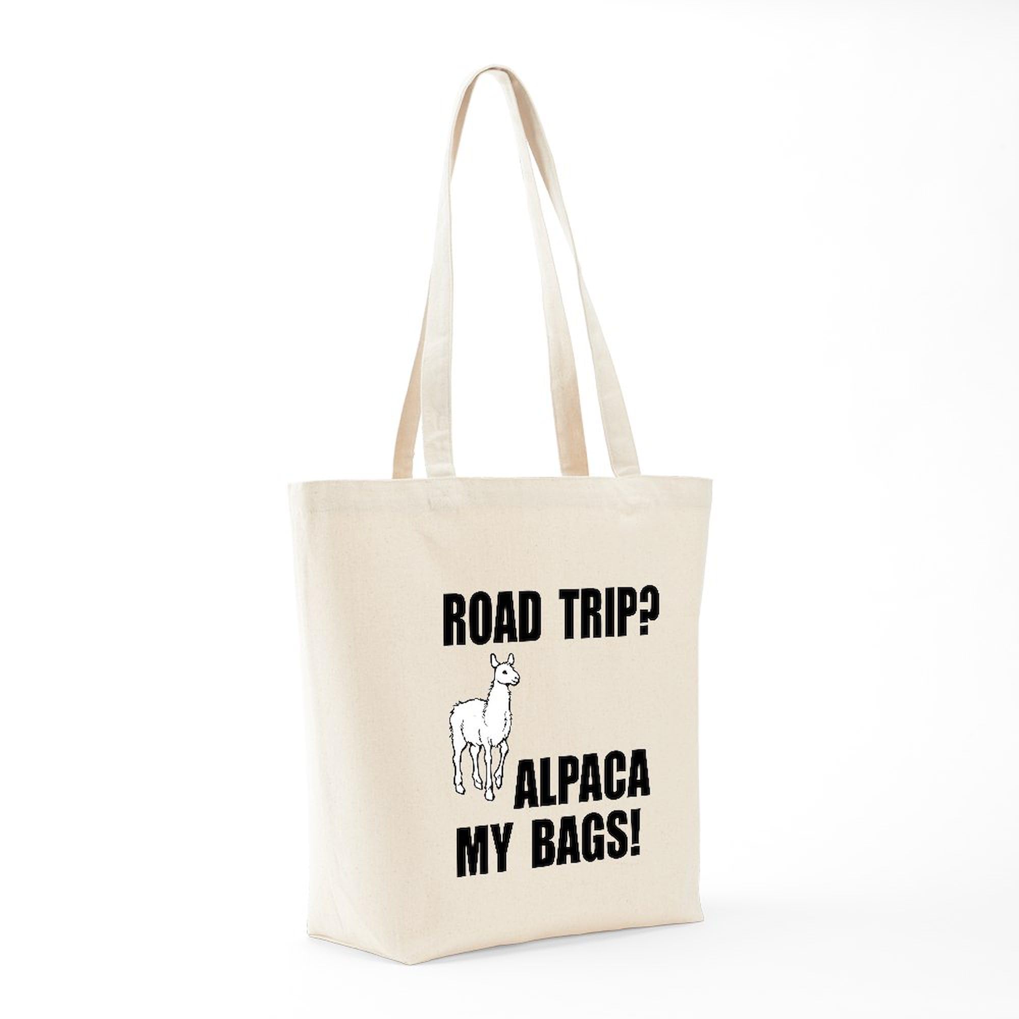 Alpaca My Bags! Natural Canvas Tote Bag - Eco-Friendly Reusable Shopping Bag for Groceries, Beach & Travel | CafePress