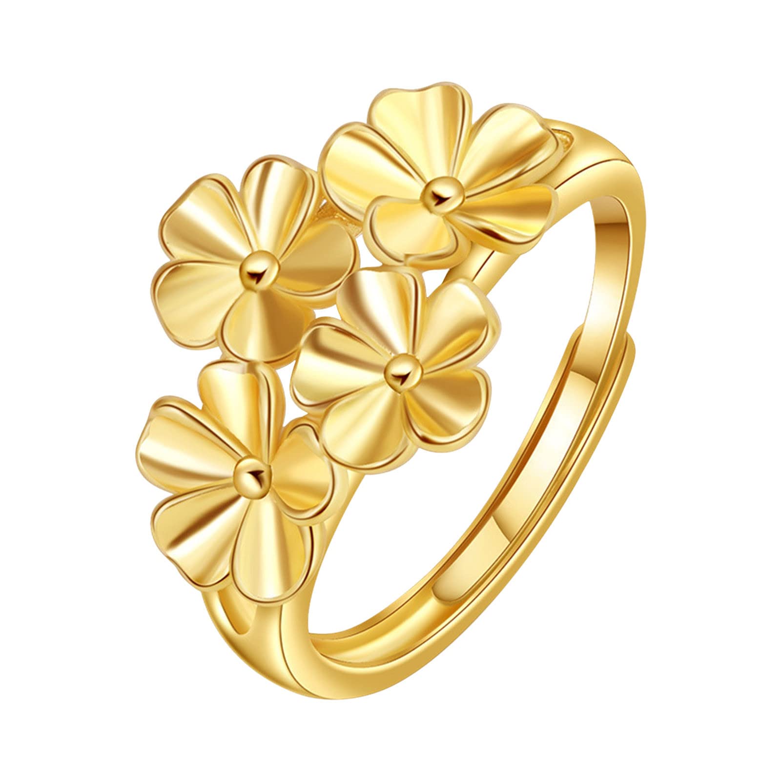 Vintage Gold Wedding Engagement Ring for Women - Floral Spinning Band, Elegant Retro Jewelry Gift for Brides, Anniversaries & Special Occasions