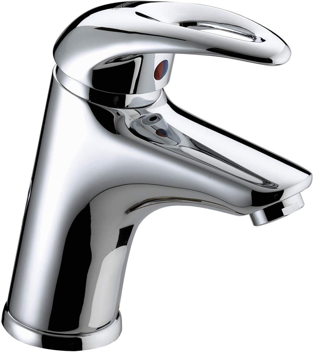 J EBAS C Java Basin Mixer with Eco-Click & Pop-Up Waste - Modern Bathroom Sink Faucet for Water Conservation & Easy Cleaning
