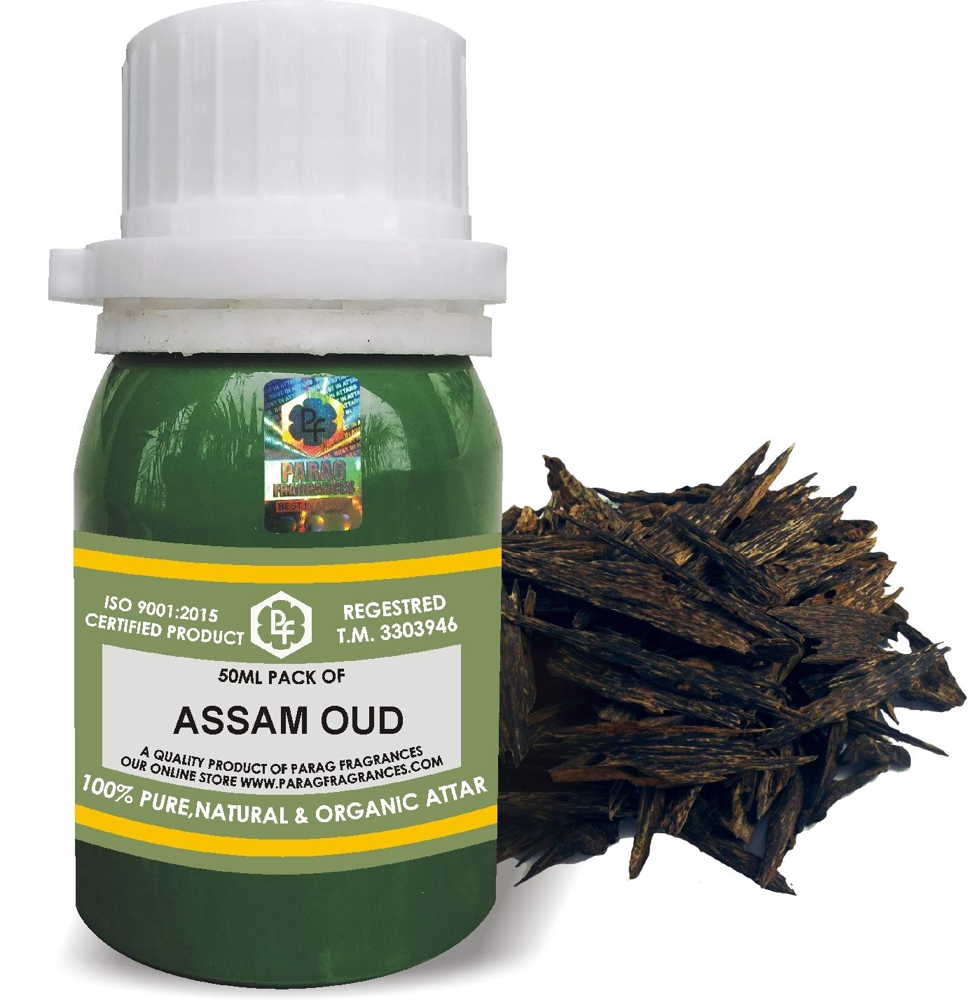 PARAG FRAGRANCES ASSAM OUD 50ML Natural Alcohol-Free Attar Perfume Oil for Men | Long-Lasting Fragrance Oil | Perfect for Daily Wear, Special Occasions & Gifts