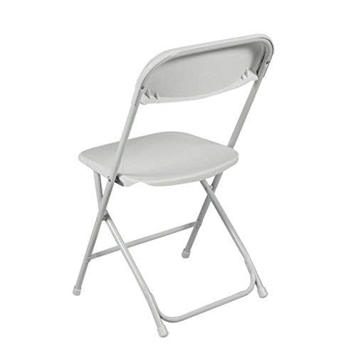 Premium Folding Chairs with Molded Plastic Seat & Steel Frame - Heavy Duty Stackable & Foldable Chairs for Indoor/Outdoor Use (Set of 4) - Perfect for Parties, Events, Camping & Home Decor
