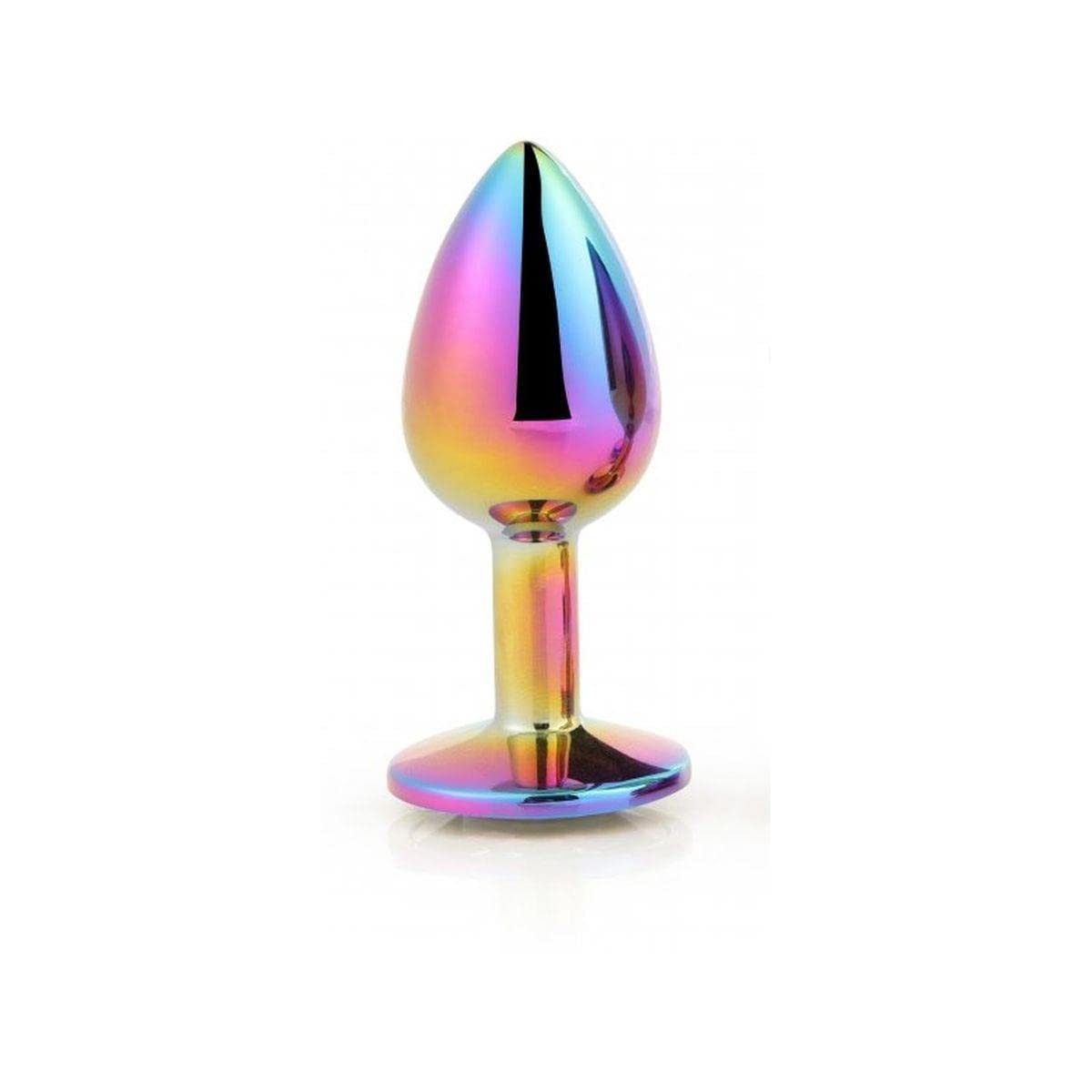 Dream Toys Gleaming Love Anal Plug - 7.1cm Multicolor Silicone Butt Plug for Women & Men - Perfect for Couples Play, BDSM, and Solo Pleasure