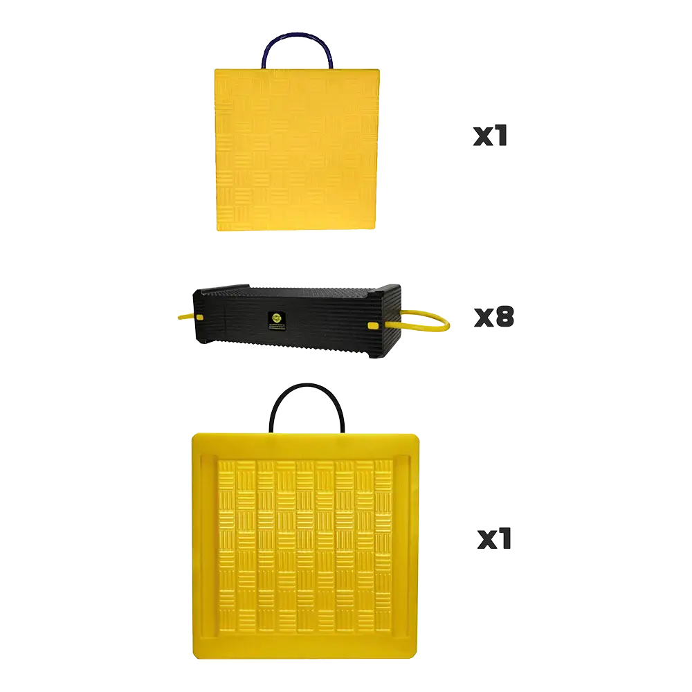 ESCO 10-Piece CribLok Cribbing System with Steel Plates - 23