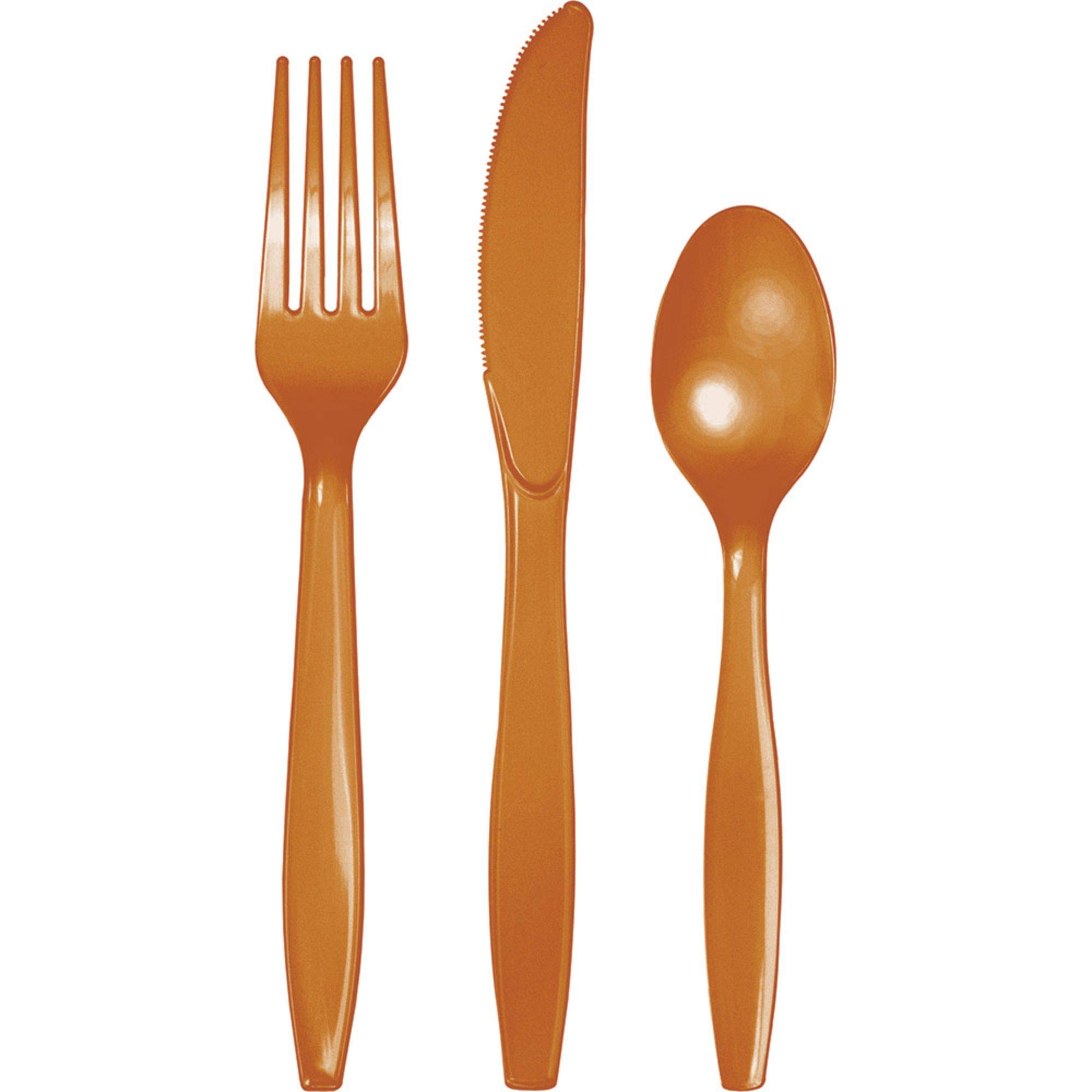 Premium Gold Disposable Cutlery Set - 288-Piece Club Pack (10-Inch Forks, Knives & Spoons) - Elegant Party Supplies for Weddings, Events & Catering