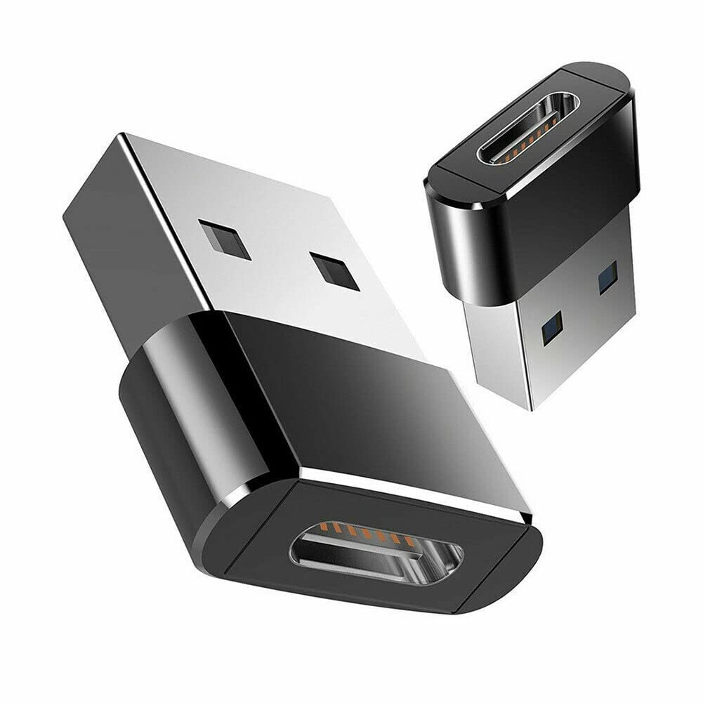 USB 3.1 Type C Female to USB 3.0 Male Adapter - Thunderbolt 4 OTG Converter for Samsung Galaxy, Smartphones & Laptops - Fast Charging & Data Transfer Cable (Black) - Perfect for Travel, Office & Home Use