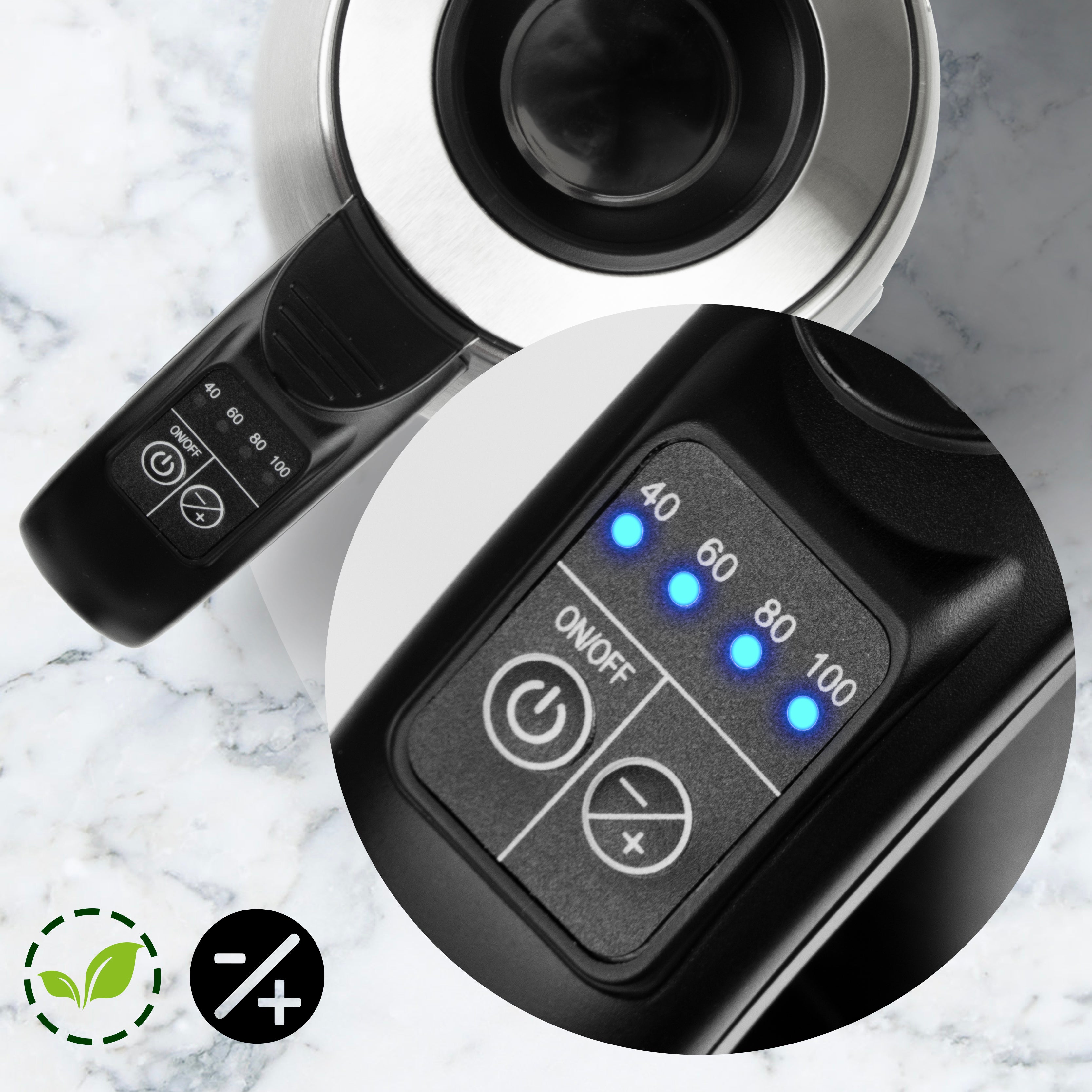 Duronic EK43 Stainless Steel Electric Kettle with Digital Temperature Control - Fast Boiling Water for Tea, Coffee, Hot Chocolate & Soup - Perfect for Home, Office & Kitchen Use