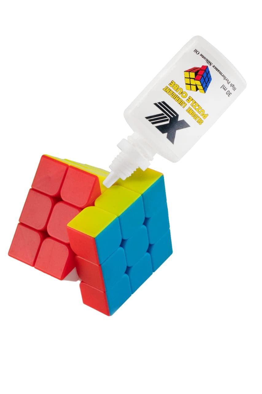 Premium XL Silicone Lubricant for Rubik's Cube & Speed Cubing - 30ml Bottle (1 Pack) - Smooth Fast Turning, Long-Lasting Performance for Puzzle Games & Competitions