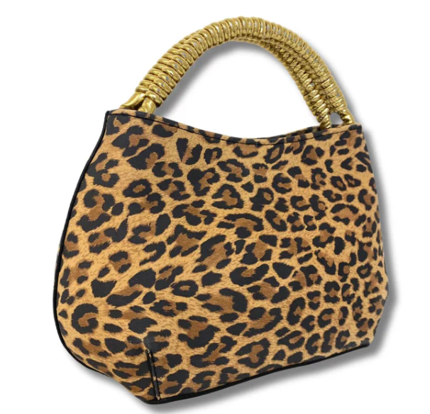 UNISA ZADI Leopard Print Clutch Bag for Women - Stylish Animal Print Evening Purse - Perfect for Parties, Weddings & Night Out