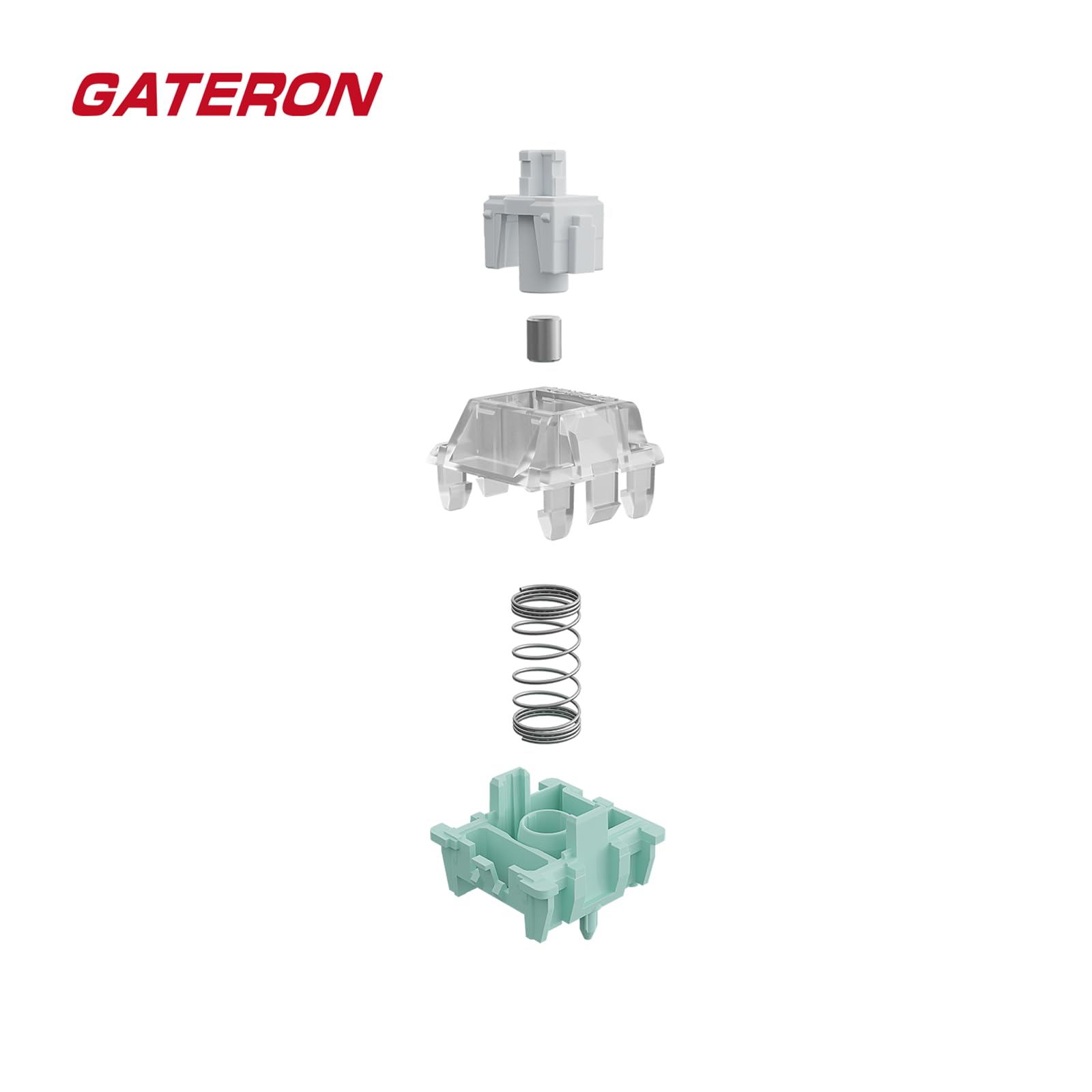 Gateron Magnetic Jade Linear Keyboard Switches - Pre-Lubed, Smooth & Fast Actuation for Mechanical Keyboards (108PCS) | Perfect for Gaming, Typing & Office Work