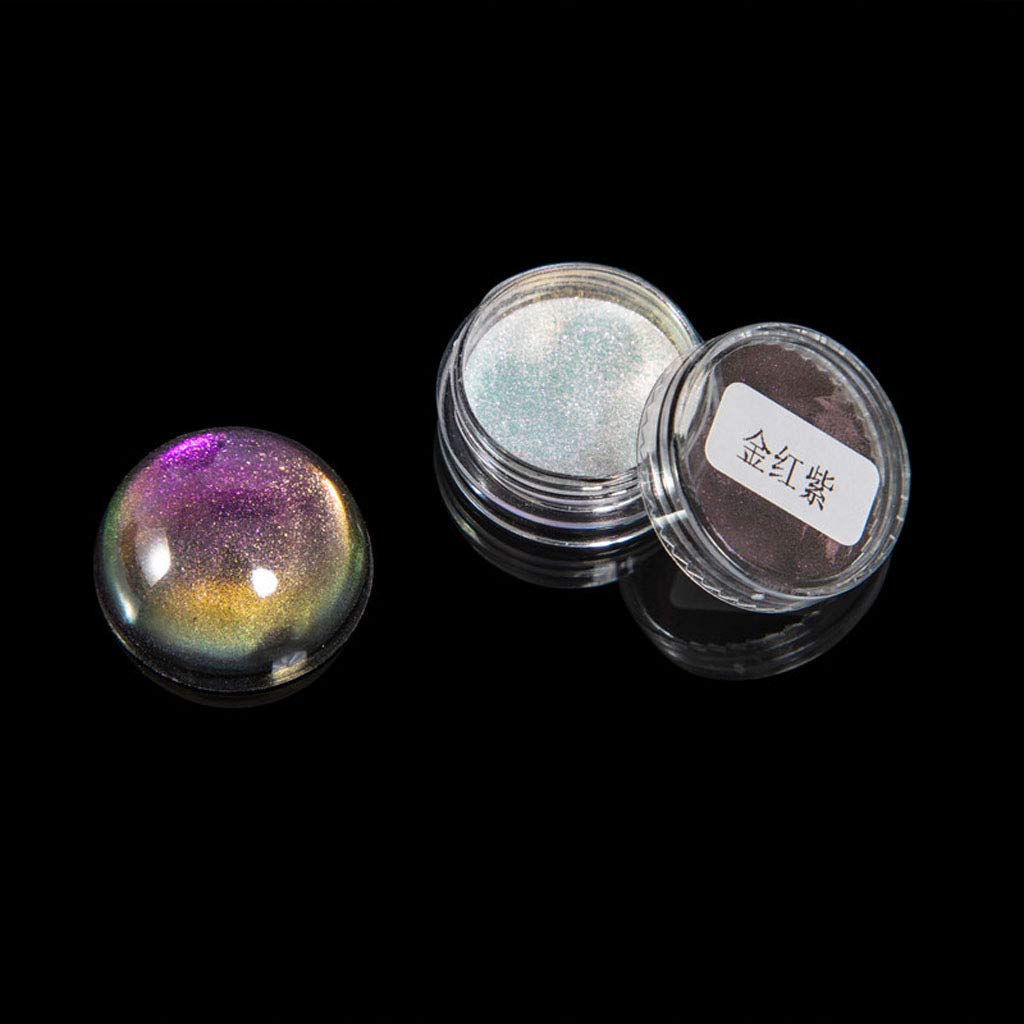 5-Color Mica Powder for Epoxy Resin - Chameleon Rainbow Pigment | Safe for Nail Art, Lipstick & Cosmetics | DIY Crafts, Jewelry Making & Resin Art Projects
