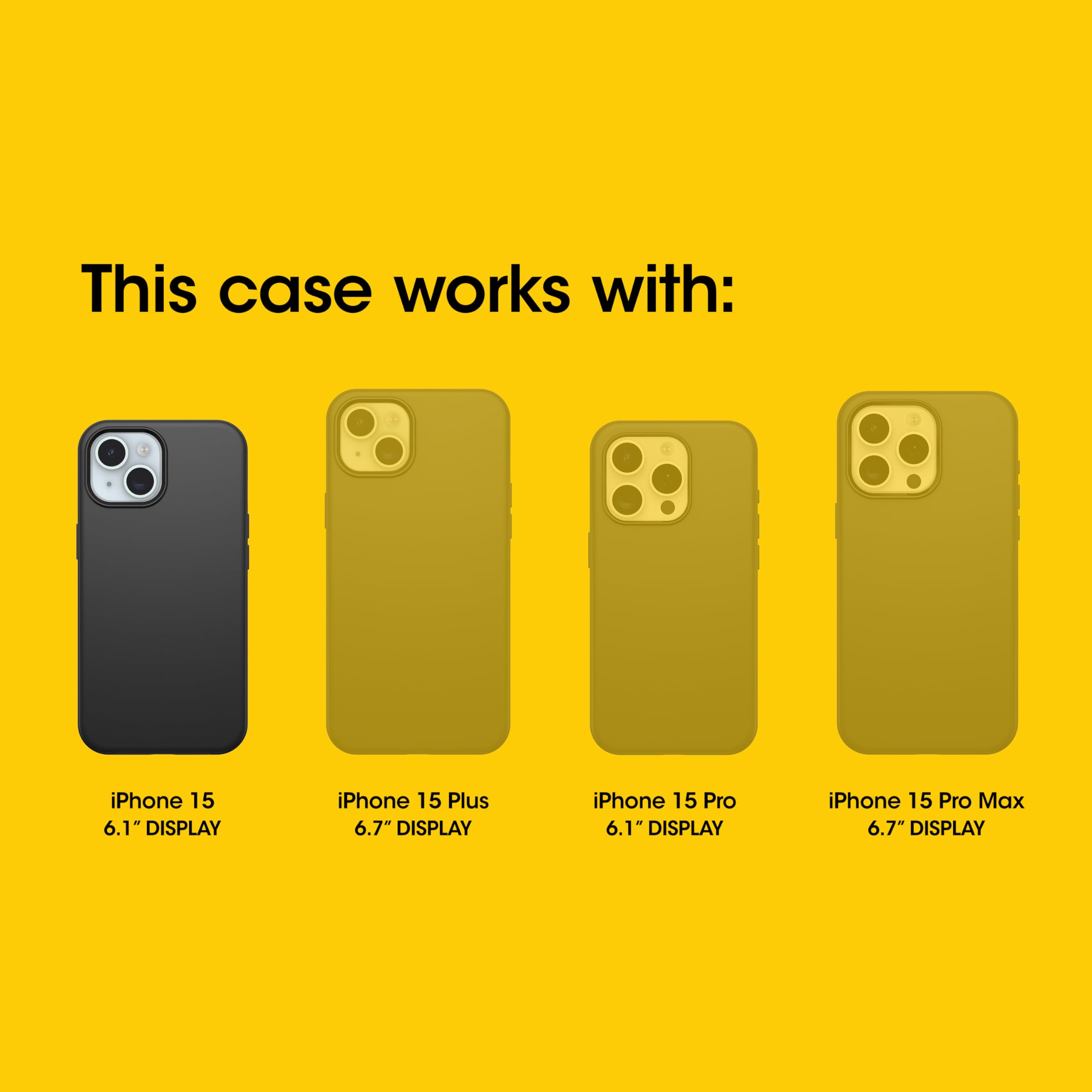 OtterBox iPhone 15 Case - Ultra Thin Protective Cover with Glitter Stardust Design, Wireless Charging Compatible, Raised Edges for Screen & Camera Protection | Perfect for Everyday Use, Travel & Outdoor Activities