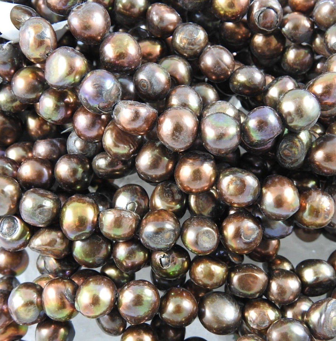 Natural Bronze Freshwater Pearl Beads Strand - 16 Inch DIY Jewelry Making Supplies for Necklaces, Bracelets & Earrings | Perfect for Bridal, Wedding & Boho Fashion Accessories