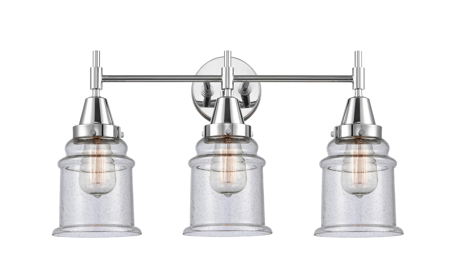 Innovations 447-3W-PC-G184-LED Transitional LED Bathroom Vanity Light Fixture in Chrome Finish - Perfect for Modern Bathrooms, Powder Rooms & Home Renovations