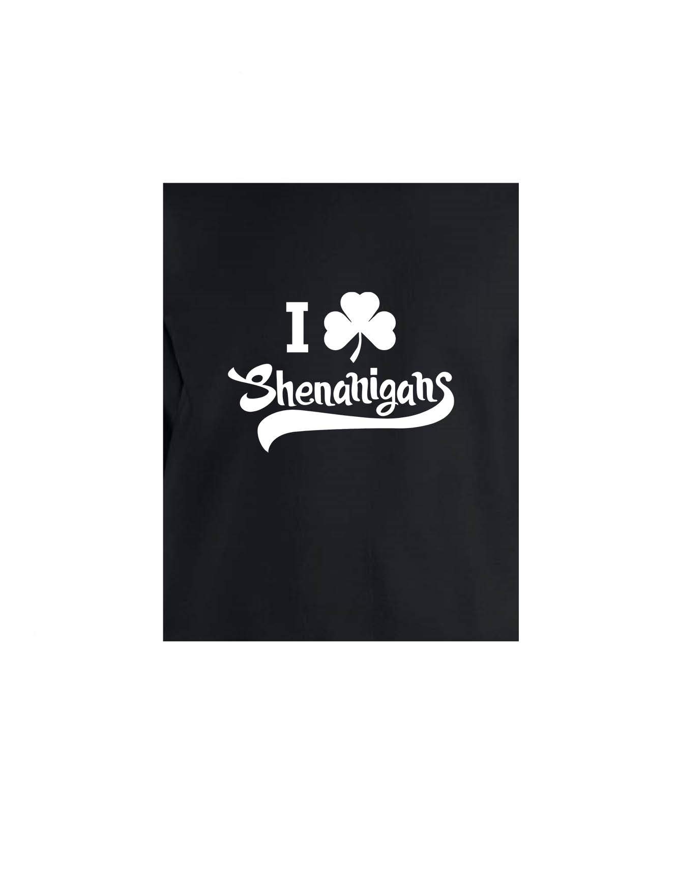 ALLNTRENDS St. Patrick's Day Hoodie for Adults - Funny I Love Shenanigans Irish Shamrock Graphic Pullover | Perfect for St. Paddy's Parties, Pub Crawls & Irish-Themed Events