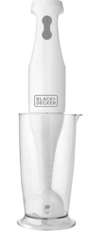 Black and Decker HB2400w Immersion Hand Blender 220V - Powerful 2-Speed Stick Blender for Smoothies, Soups & Purees - Perfect for Kitchen, Restaurant & Home Cooking