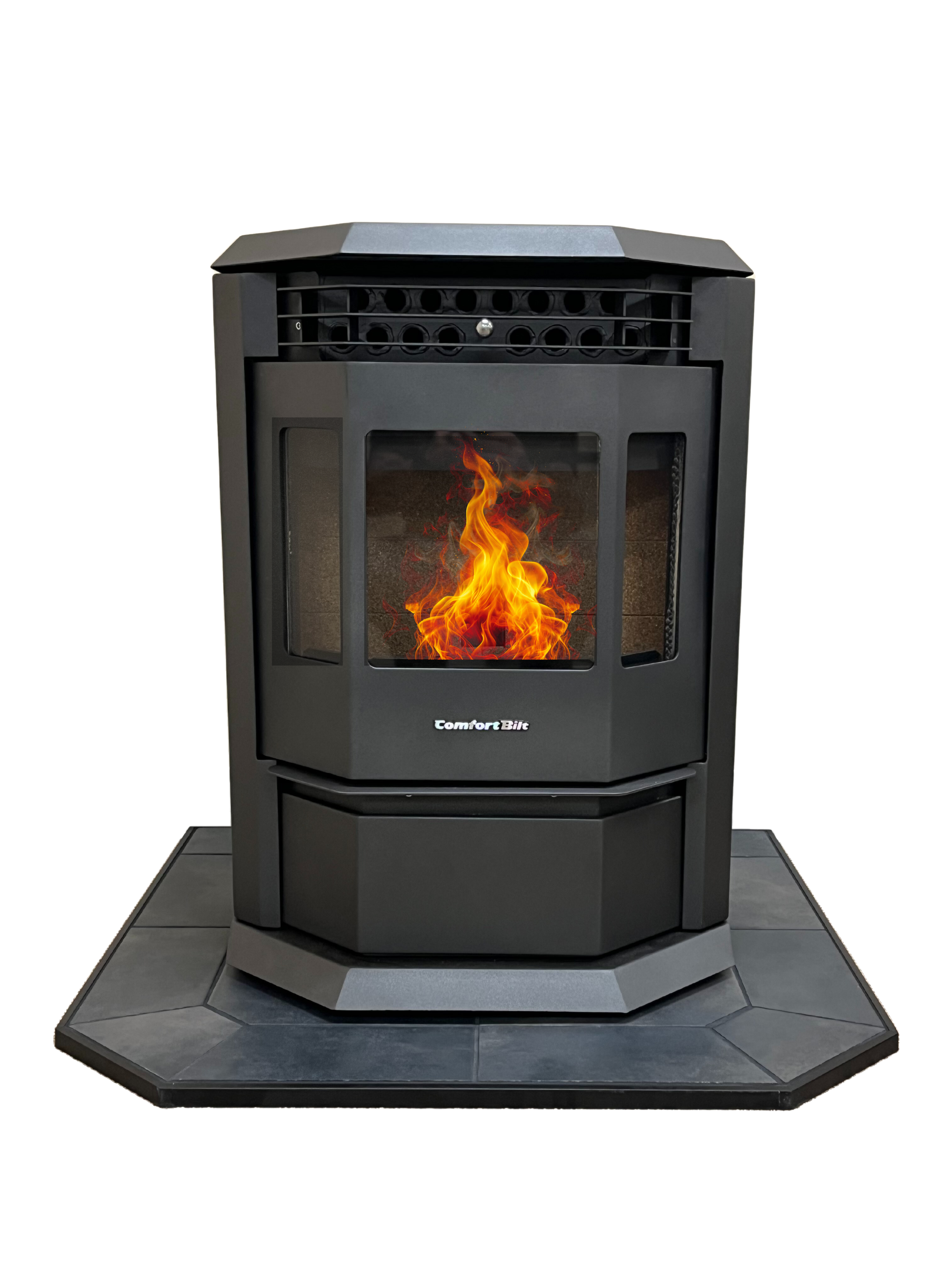 **HP22 Black Pellet Stove with 36