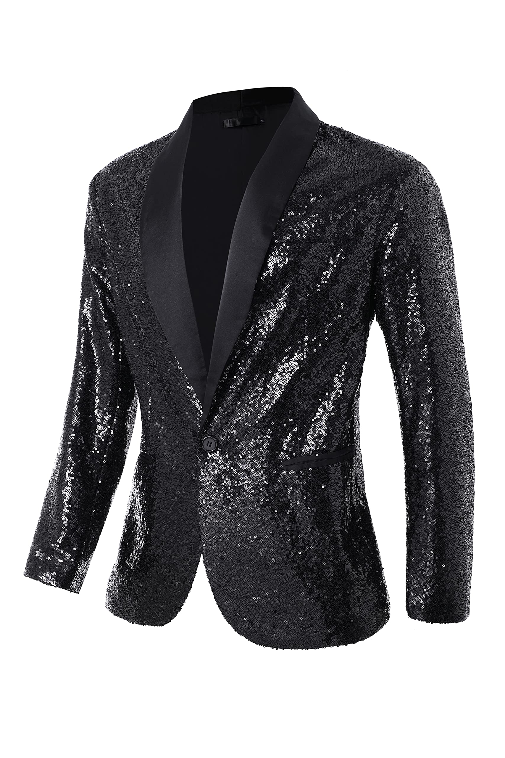 Coucoland Men's Sequin Blazer Tuxedo Jacket - Sparkling Formal Suit Coat for Weddings, Parties & Special Events | Elegant Fashion Blazer for Men