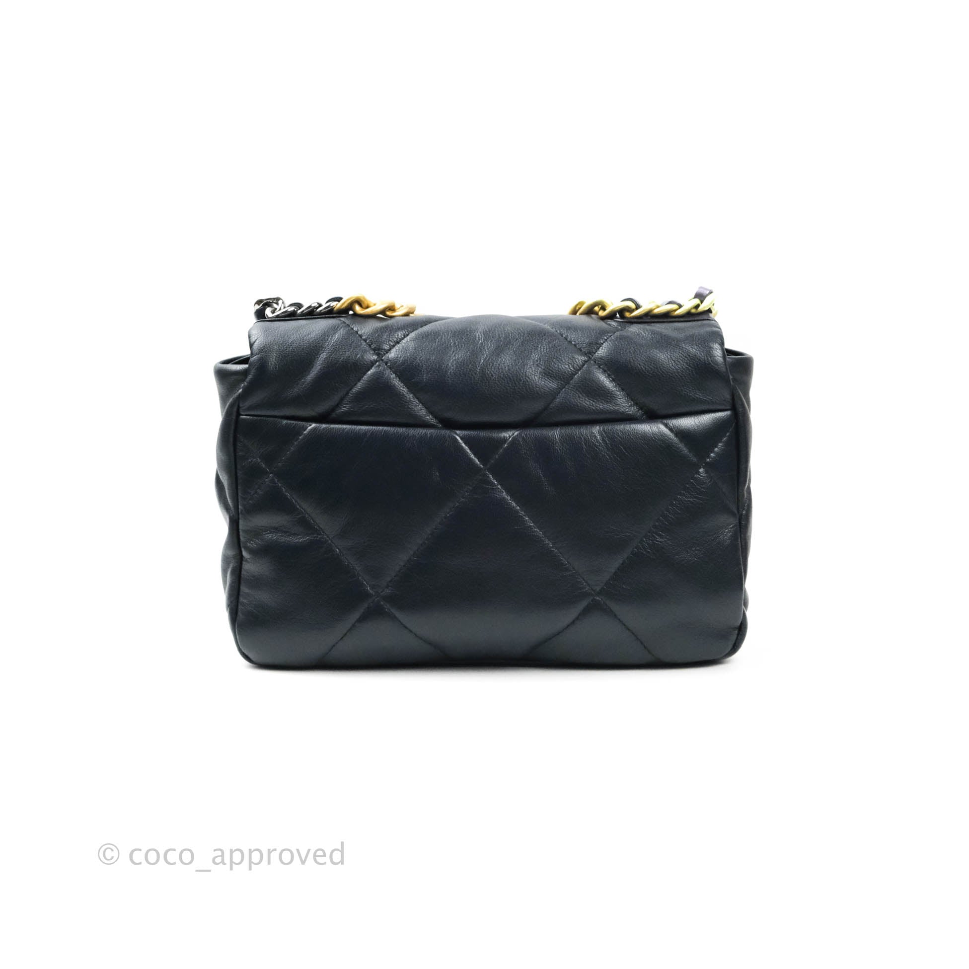 Chanel 19 Small Handbag in Dark Navy with Mixed Hardware - Luxury Crossbody Bag for Women, Perfect for Date Night & Evening Events