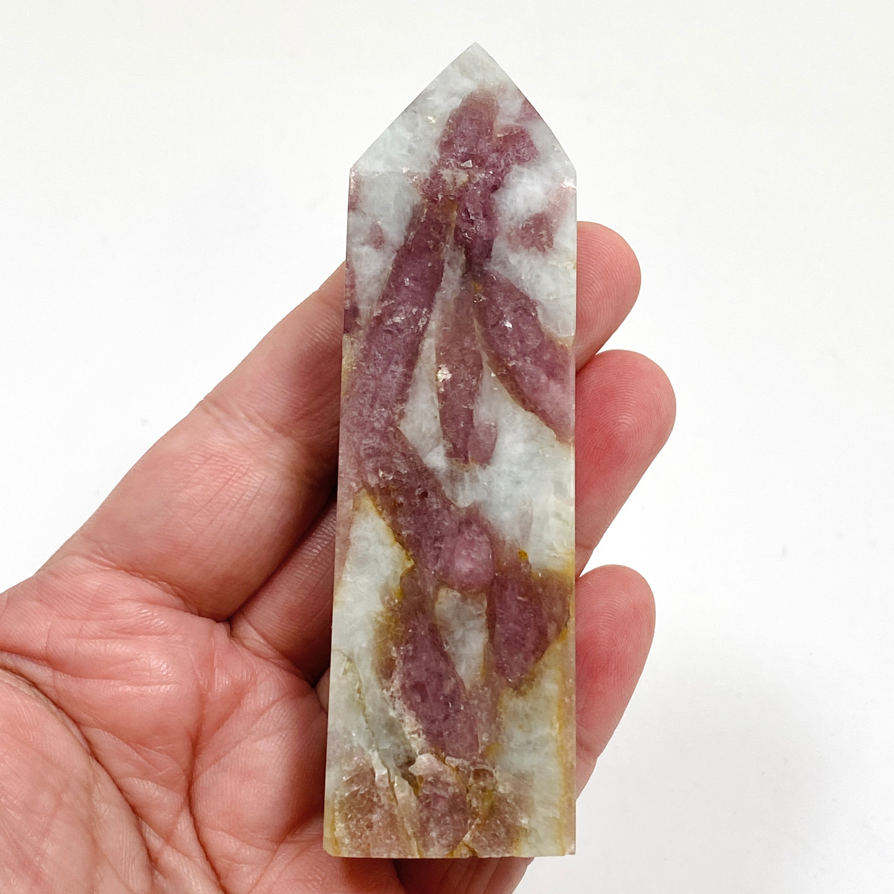 Natural Pink Tourmaline Quartz Point Crystal - PTT 02 for Healing, Meditation & Energy Work - Perfect for Home Decor, Reiki Practice & Spiritual Gifts
