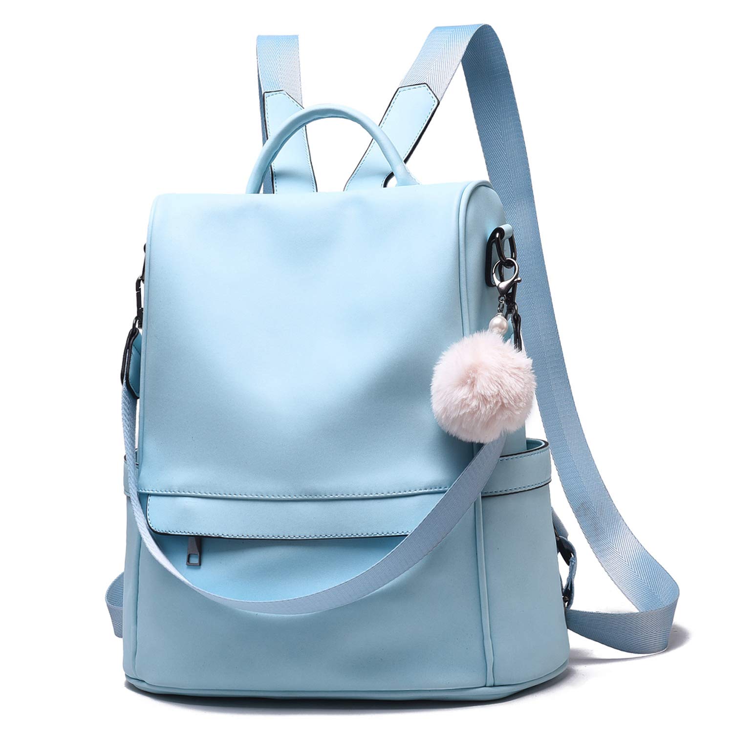 Stylish Anti-Theft Leather Backpack Purse for Women - Large Capacity Convertible Shoulder Bag & Bookbag - Perfect for Travel, Work, and School