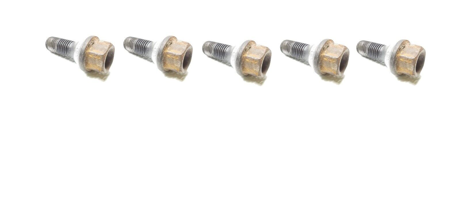 Genuine OEM BMW E46 325xi Wheel Lug Nut Bolt Set - 5pcs (01 02 03 04 05) - Perfect for Wheel Replacement & Maintenance