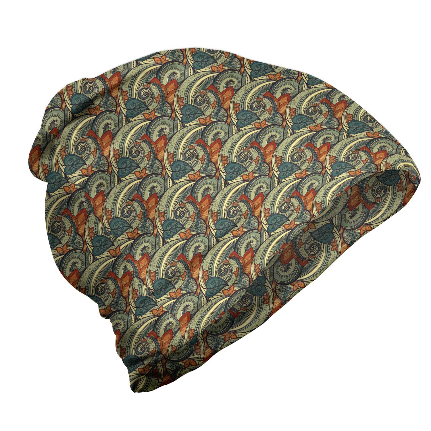 Ambesonne Unisex Beanie - Contrast Vivid Tones Winter Hat for Men & Women - Perfect for Hiking, Outdoor Activities & Cold Weather