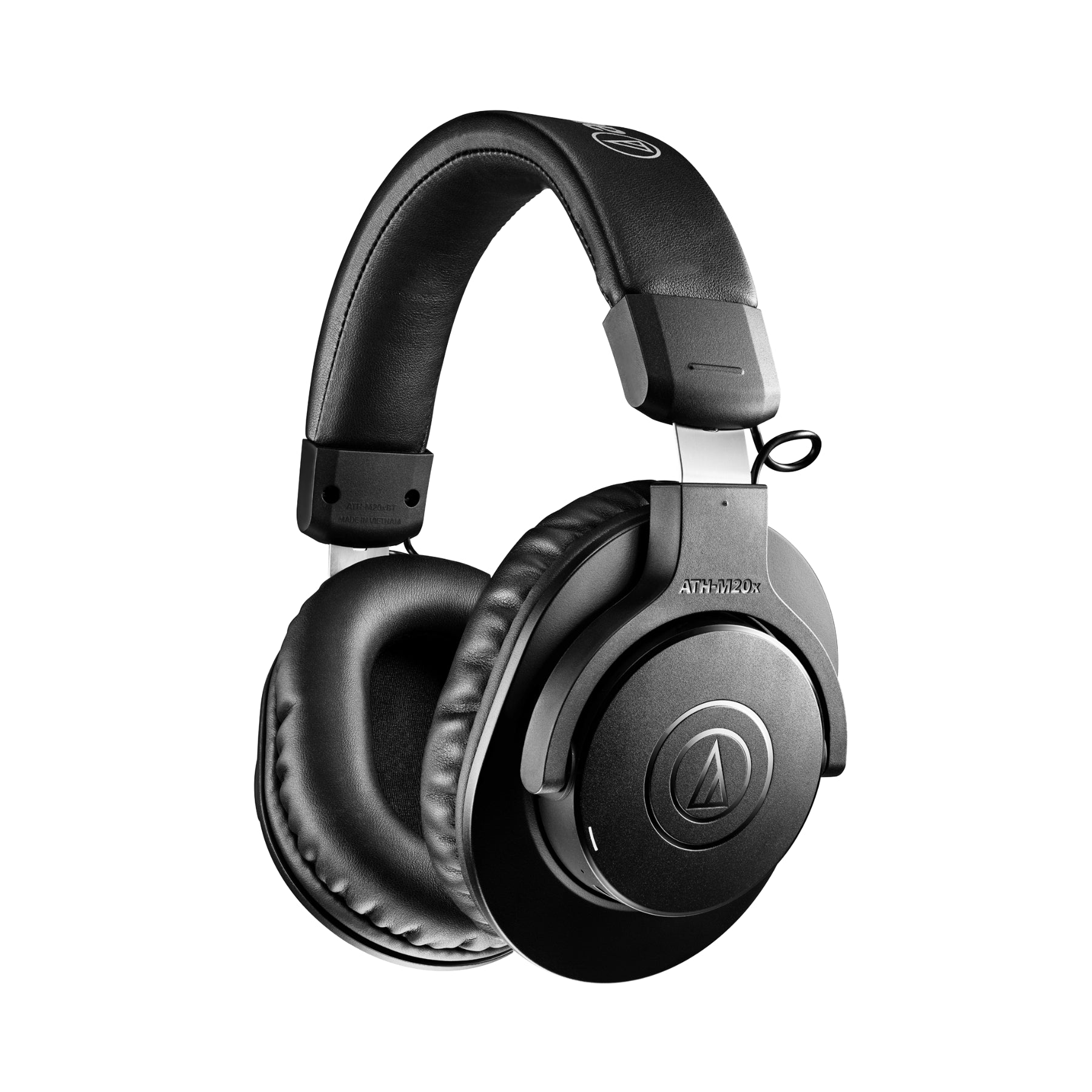 Audio Technica ATH-M20xBT Wireless Bluetooth Headphones - Noise Isolating, 40mm Drivers, 60-Hour Battery Life (Open Box) | Perfect for Studio Monitoring, Gaming & Travel