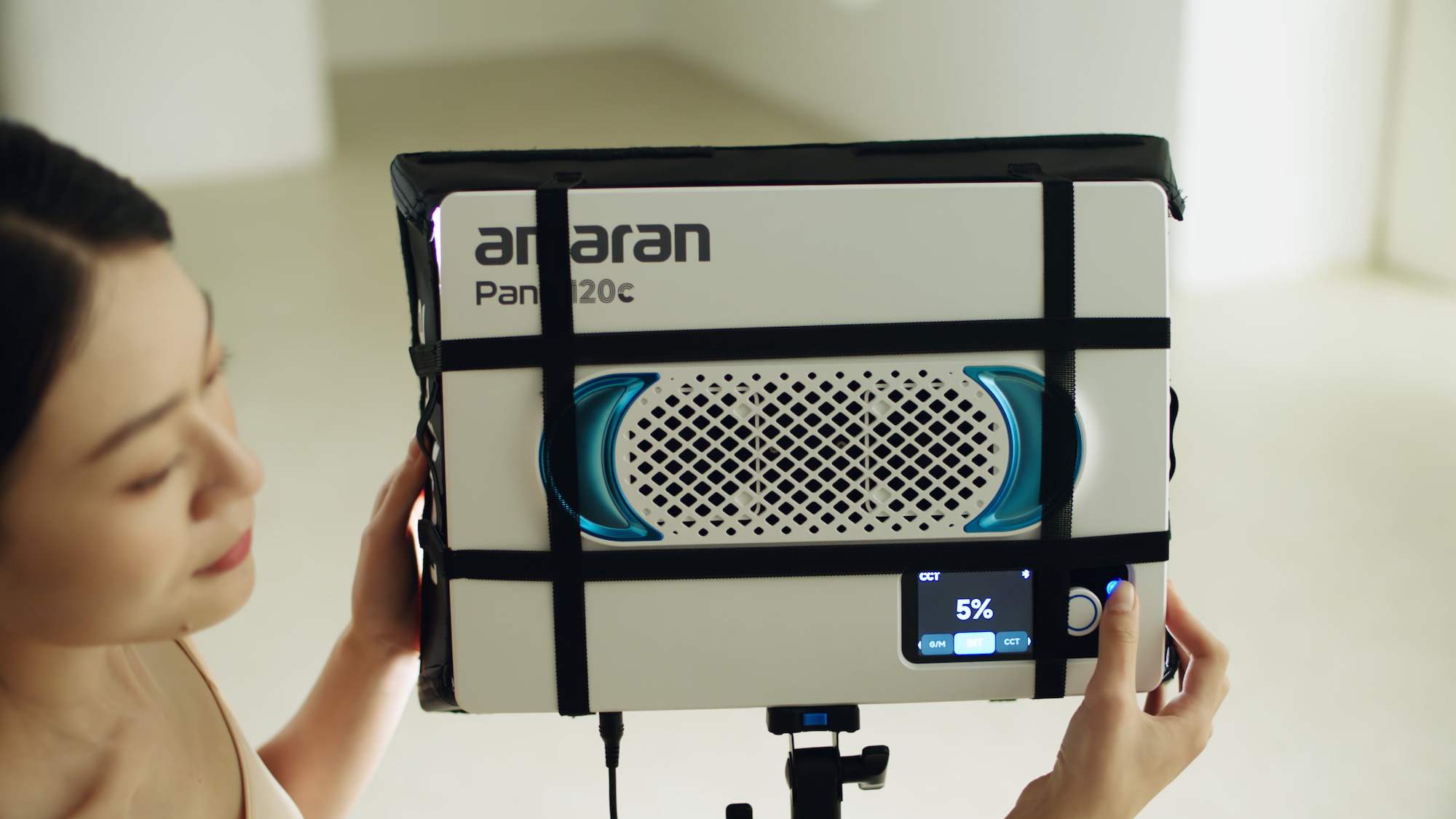 Amaran Pano 120c LED Light Kit - Professional Photography Lighting with Charcoal Finish for Studio, Portrait, and Video Production