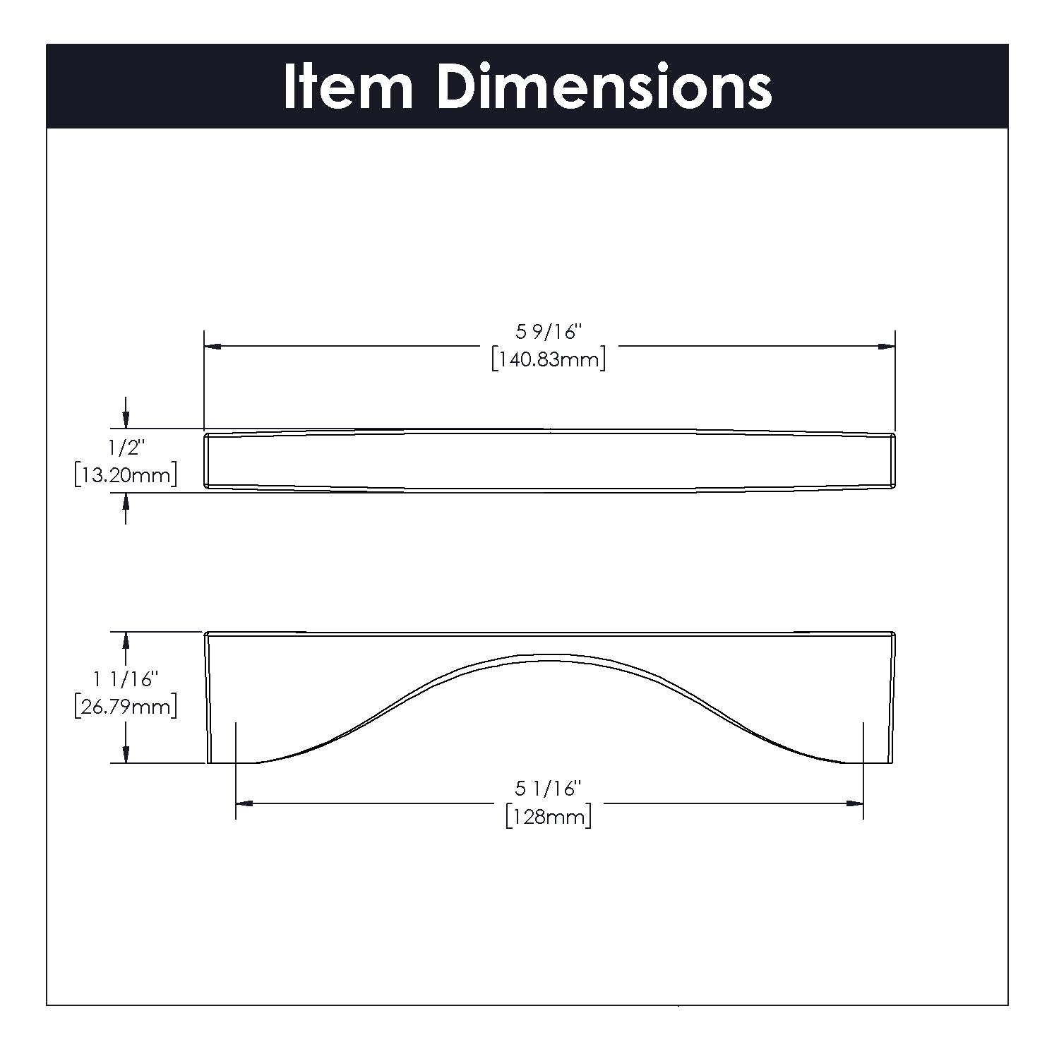 5 1/16 Inch (128mm) Center to Center Brushed Golden Brass Cabinet Pull - Vintage Style Drawer Handle for Kitchen Cabinets, Dressers & Furniture Hardware