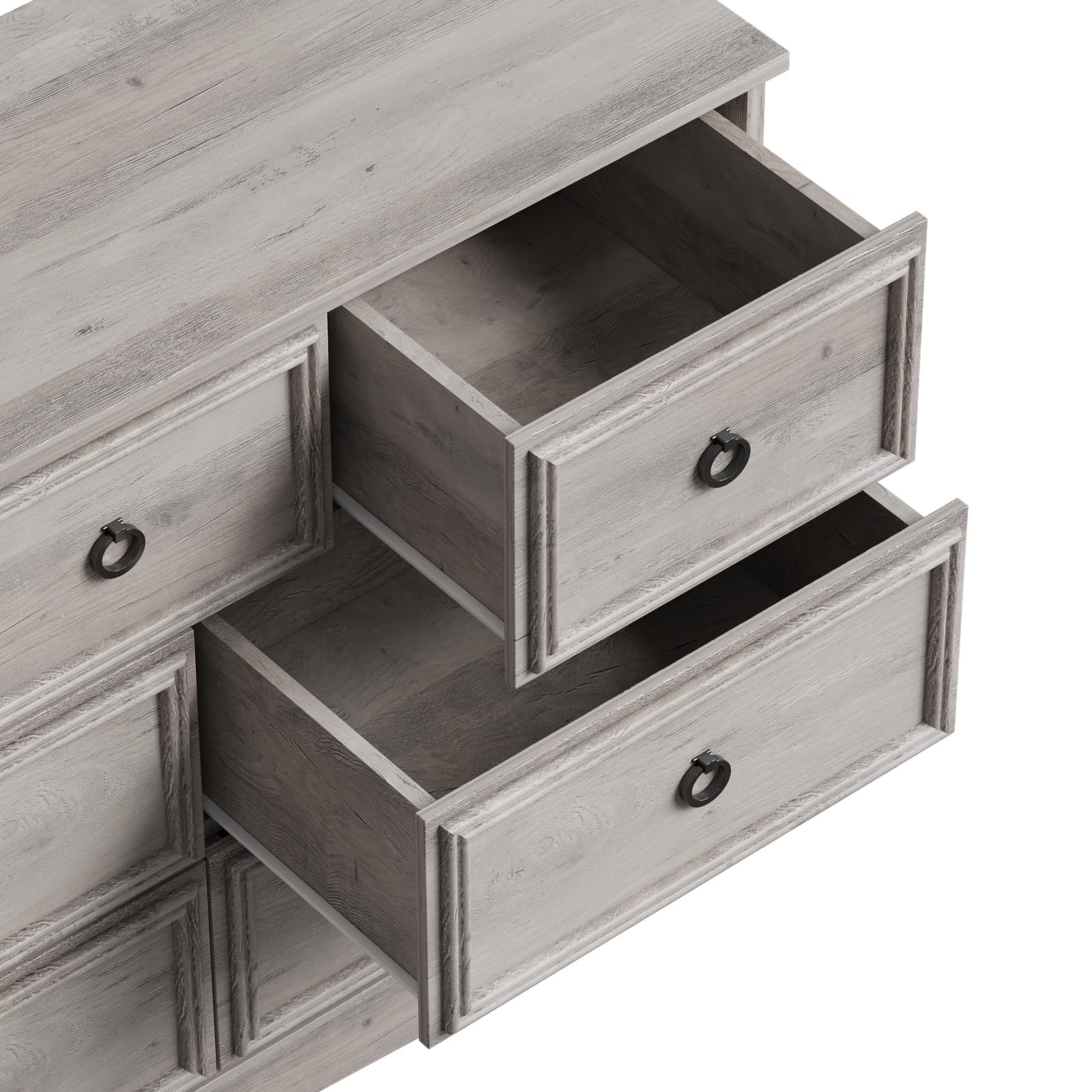 Modern 10-Drawer Dresser for Bedroom - 59.05