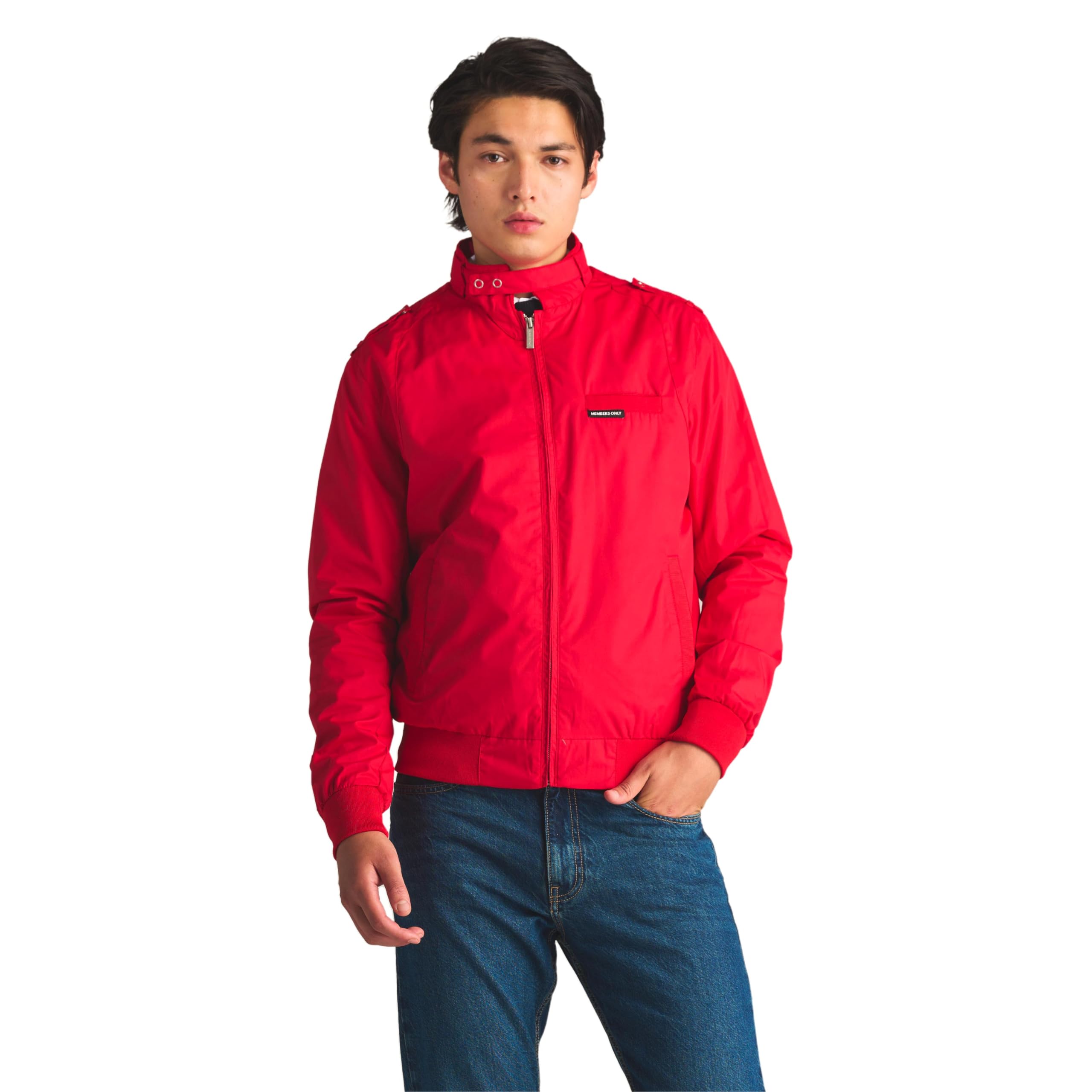 Unisex Members Only Classic Iconic Racer Lightweight Bomber Jacket - Perfect for Casual Outings, Travel, and Street Style