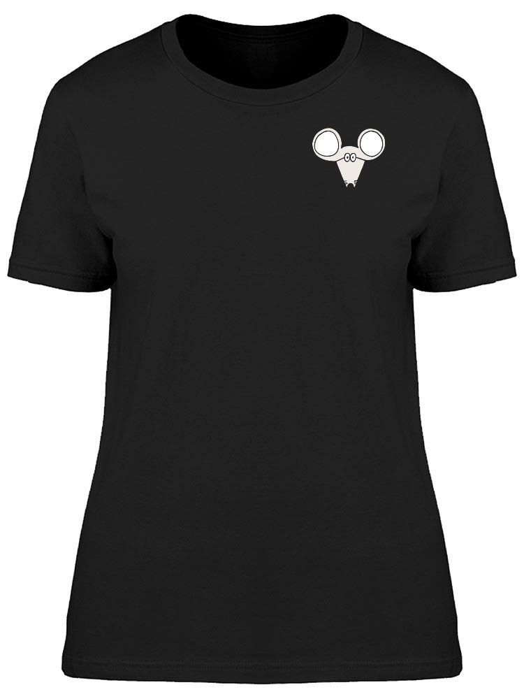 Stylish Cartoon Mouse With Glasses Graphic T-Shirt for Women | Cute Casual Tee for Everyday Wear, Outings & Gifts