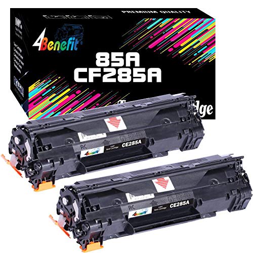 (Set of 2) High-Yield CE285A/HP 85A/258A/CF285A Compatible Toner Cartridges (2-Pack Black) for HP LaserJet Pro P1102W/P1109W/M1212NF/M1217NFW Printers - Ideal for Home Office & Small Business Printing Needs