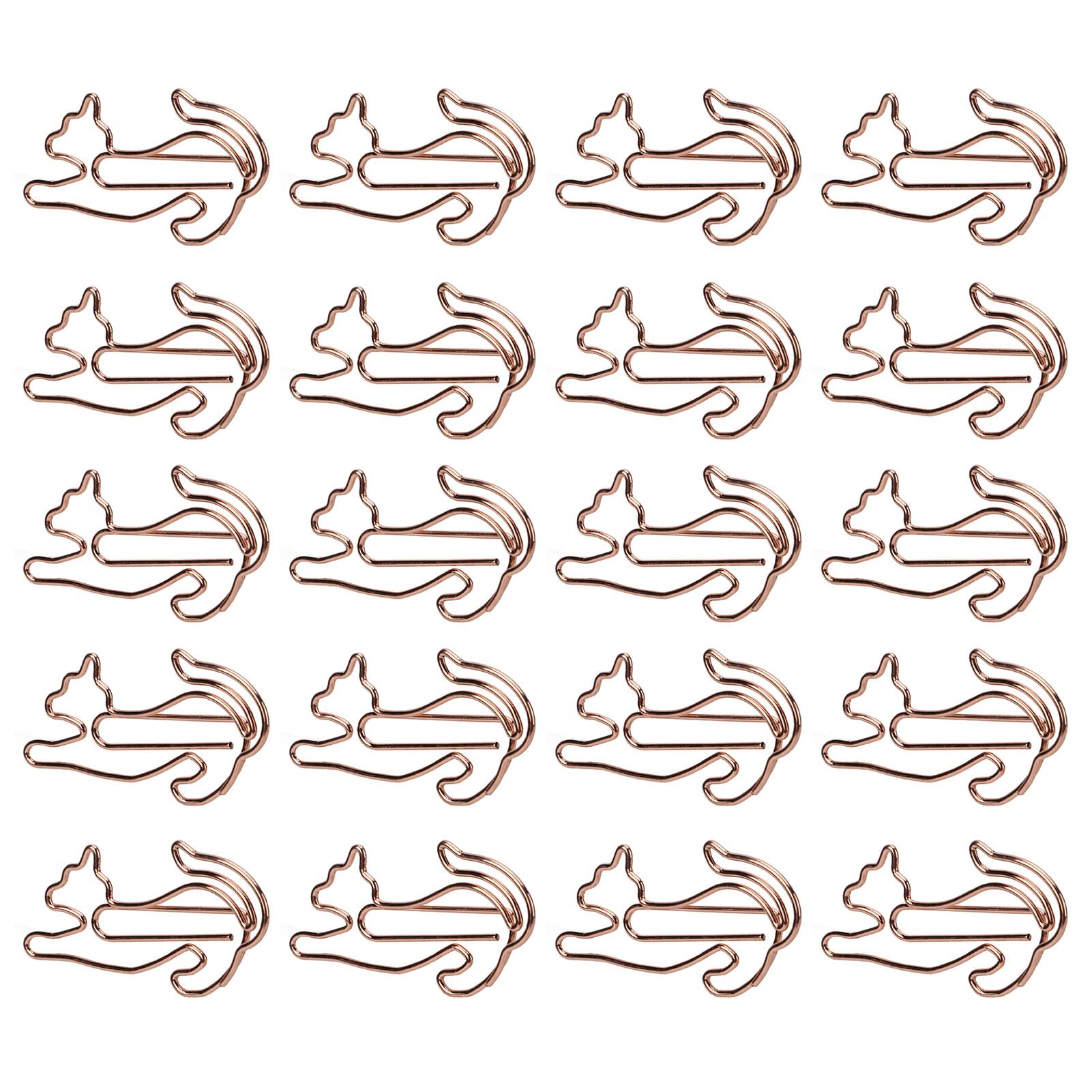 20 Pcs Cute Cat Shaped Paper Clips - Colorful Office & School Supplies for Organizing Documents, Memos, Notes - Perfect for Home, Office, Classroom & Craft Projects