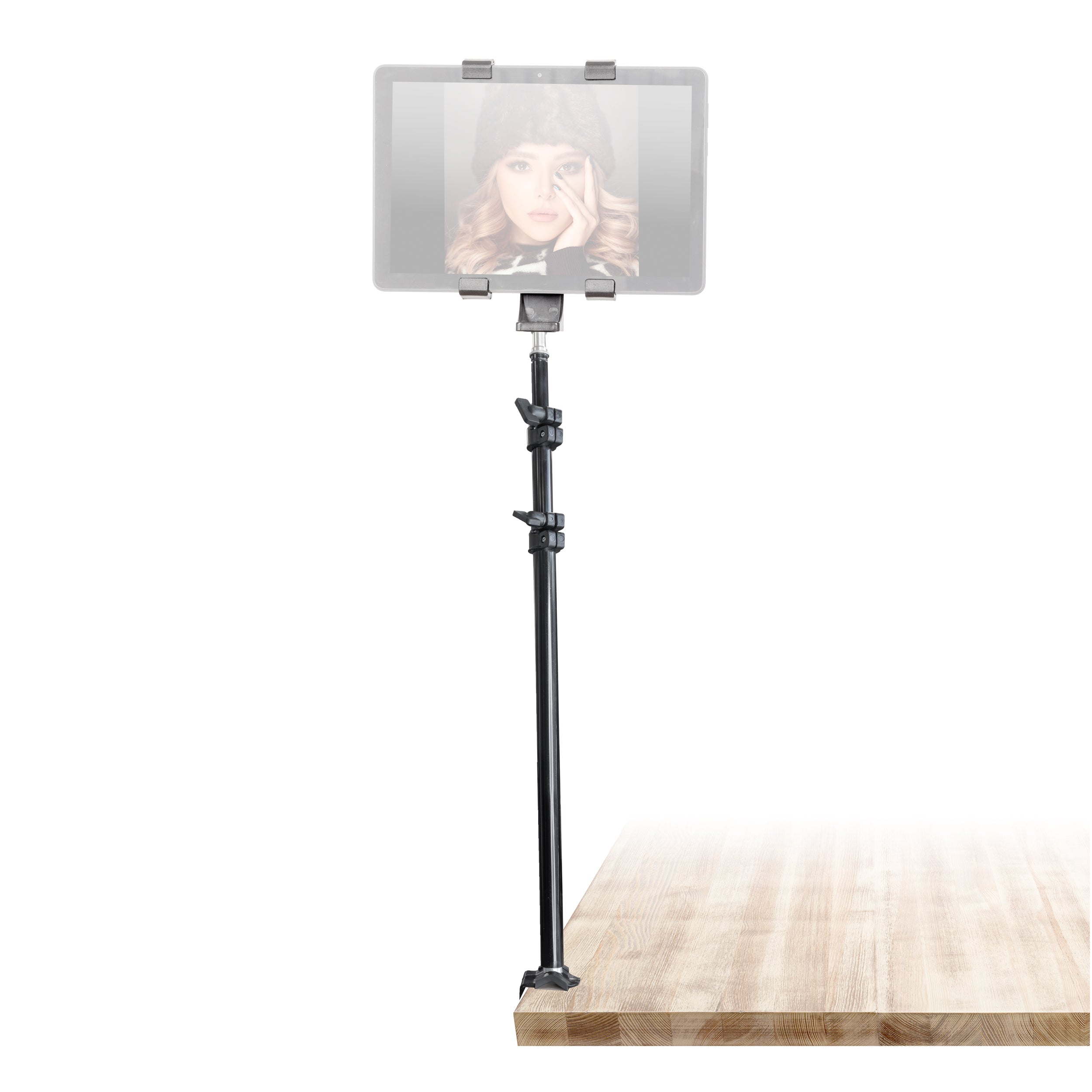 PixaPro Adjustable Telescopic Phone Stand Holder - Universal Phone Mount for Tabletop, Desk, Bed, Couch - Perfect for Watching Videos, Video Calls, and Hands-Free Use