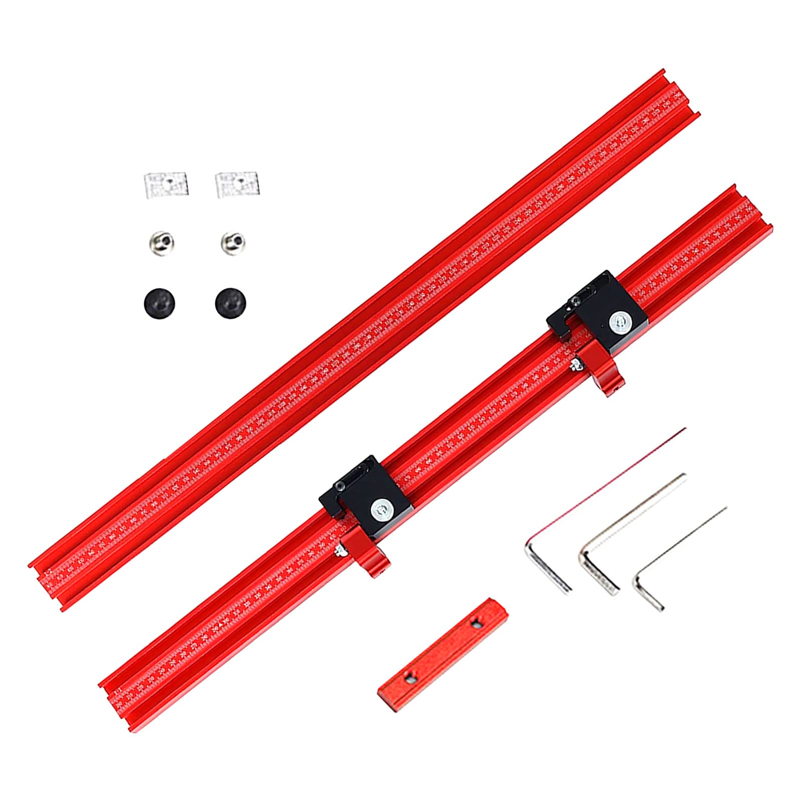 600mm Aluminum Alloy Woodworking Parallel Guide Rail Set - T-Track Extension Guide for Circular Saws & Carving Machines | Precision Woodworking Tool Accessories for DIY Projects & Professional Carpentry