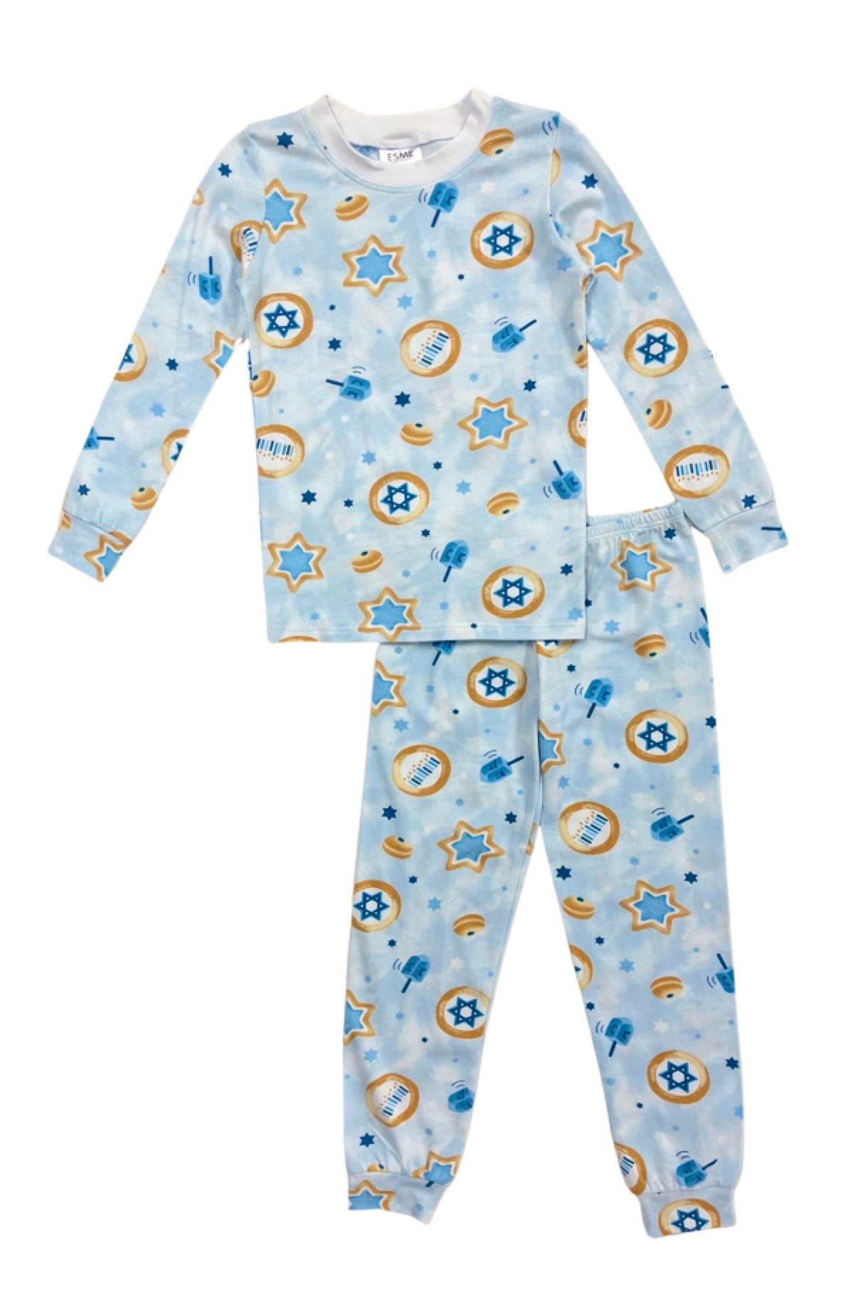 Hanukkah Cookie Boys Full Length Pajama Set - Soft & Comfortable Holiday Sleepwear for Kids, Perfect for Hanukkah Celebrations & Family Gatherings