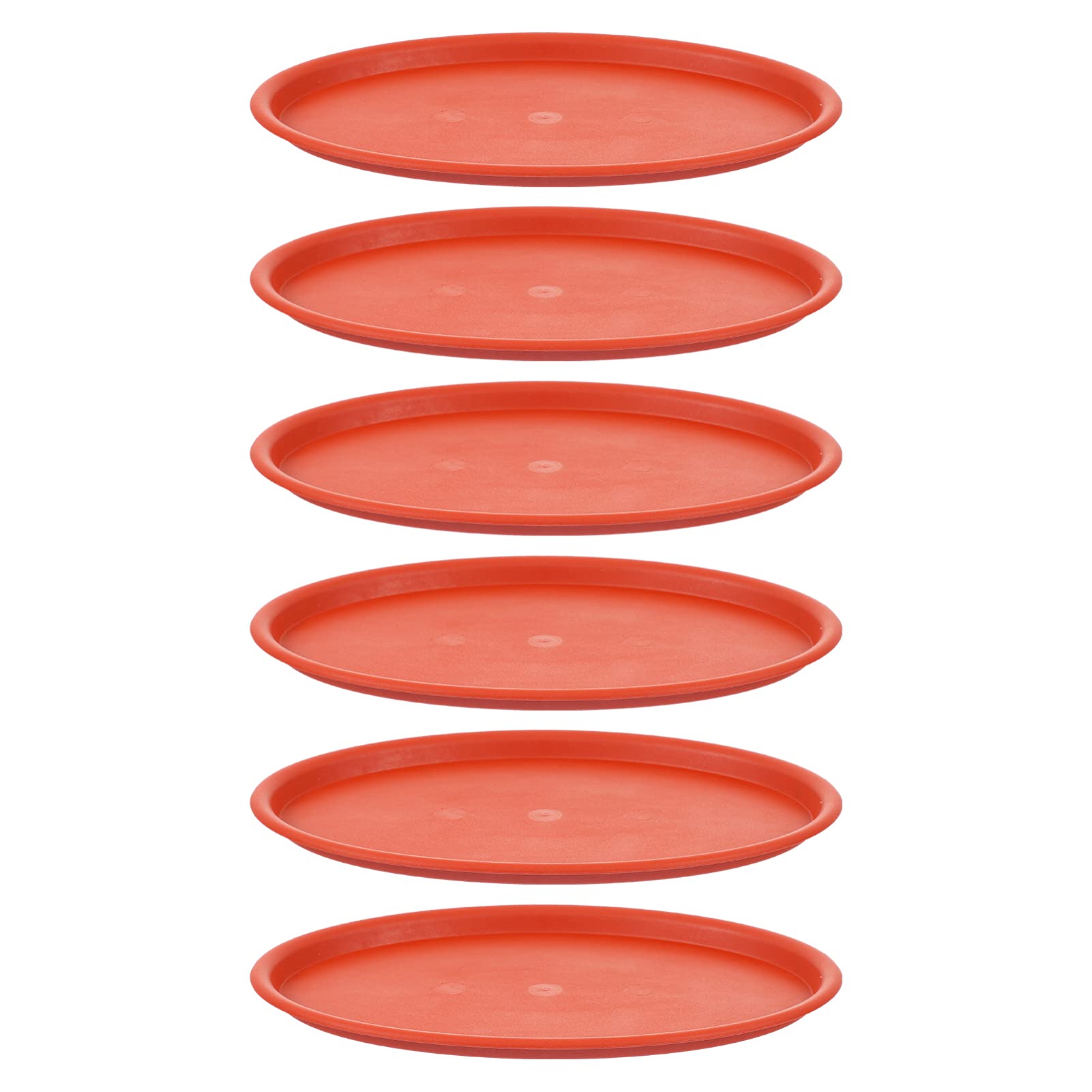 Hemoton 10-Pack Oval Plastic Plant Saucers - Water Trays for Flower Pots, Gardening Supplies, Indoor/Outdoor Use - Perfect for Drainage Protection on Decks, Patios & Windowsills