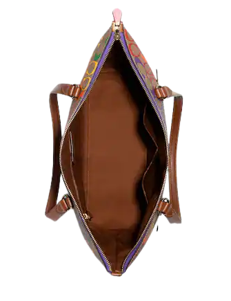 Coach Gallery Tote Bag in Signature Rainbow Canvas - Stylish Women's Handbag for Work, Travel & Everyday Use