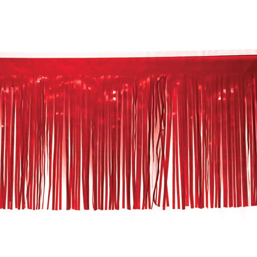Anderson's Black and Red Vinyl Decoration Kit for Parade Float Trailers - Durable Floral Sheeting, Twist & Fringe Supplies - Perfect for Parades, Homecoming, Festivals & Party Decorations