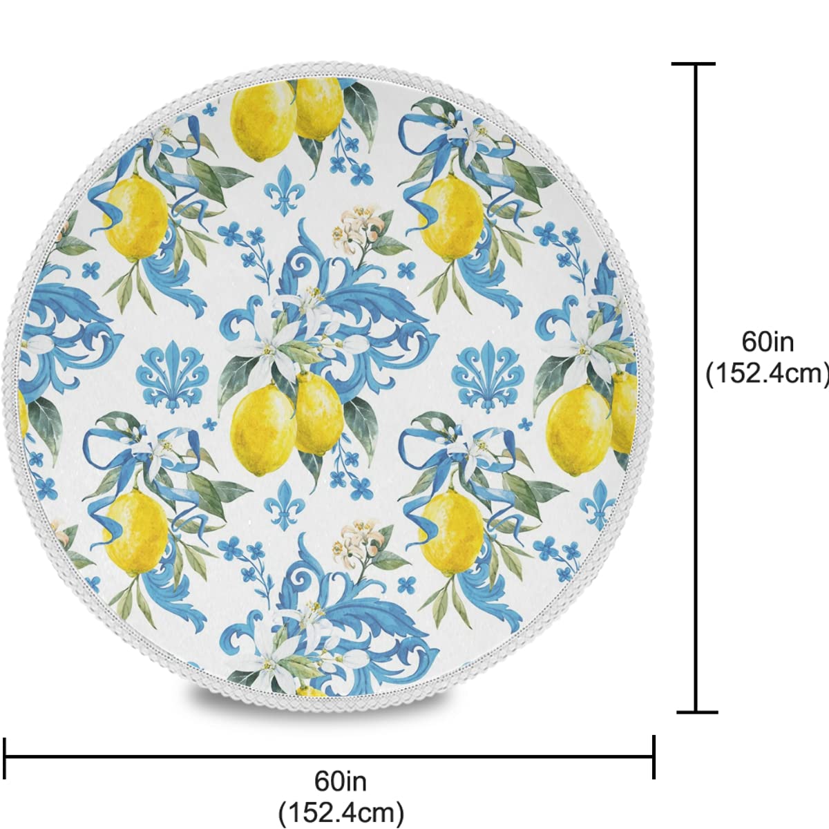 Sicilian Style Round Tablecloth 60