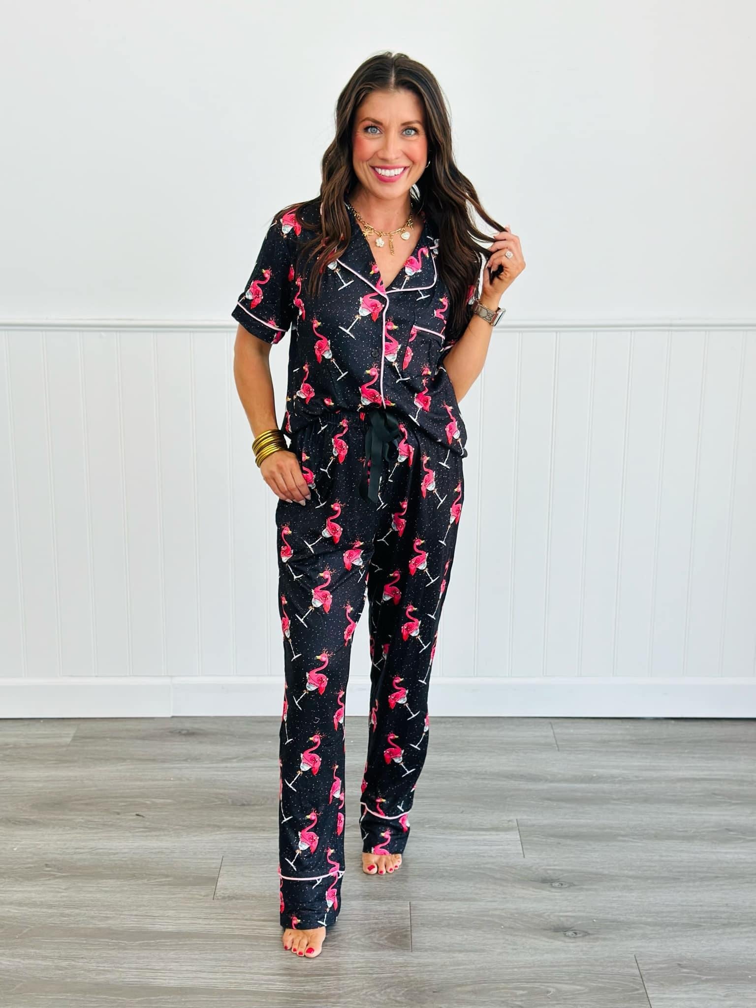 PREORDER: Soft & Stylish Button Front Pajama Set for Women - 5 Cozy Prints - Perfect for Lounging, Sleepovers & Relaxing at Home